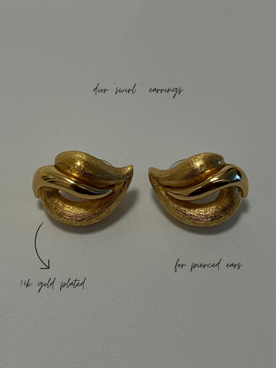 Dior Swirl Earrings