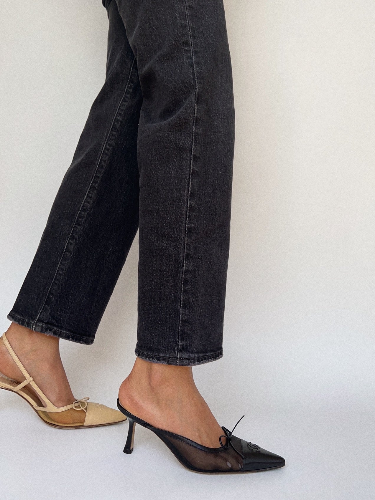 Chanel Mesh Mules, IT 37.5