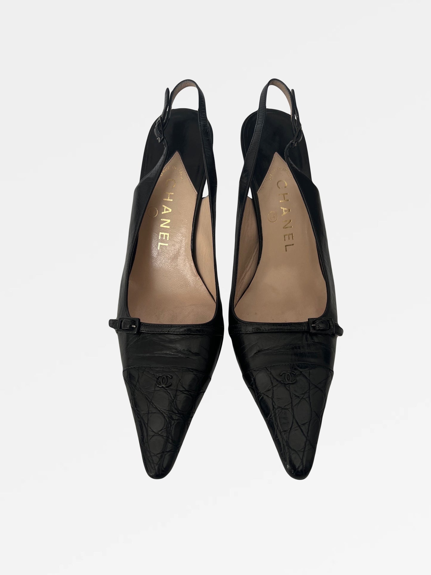 Chanel Slingback Heels, IT 38