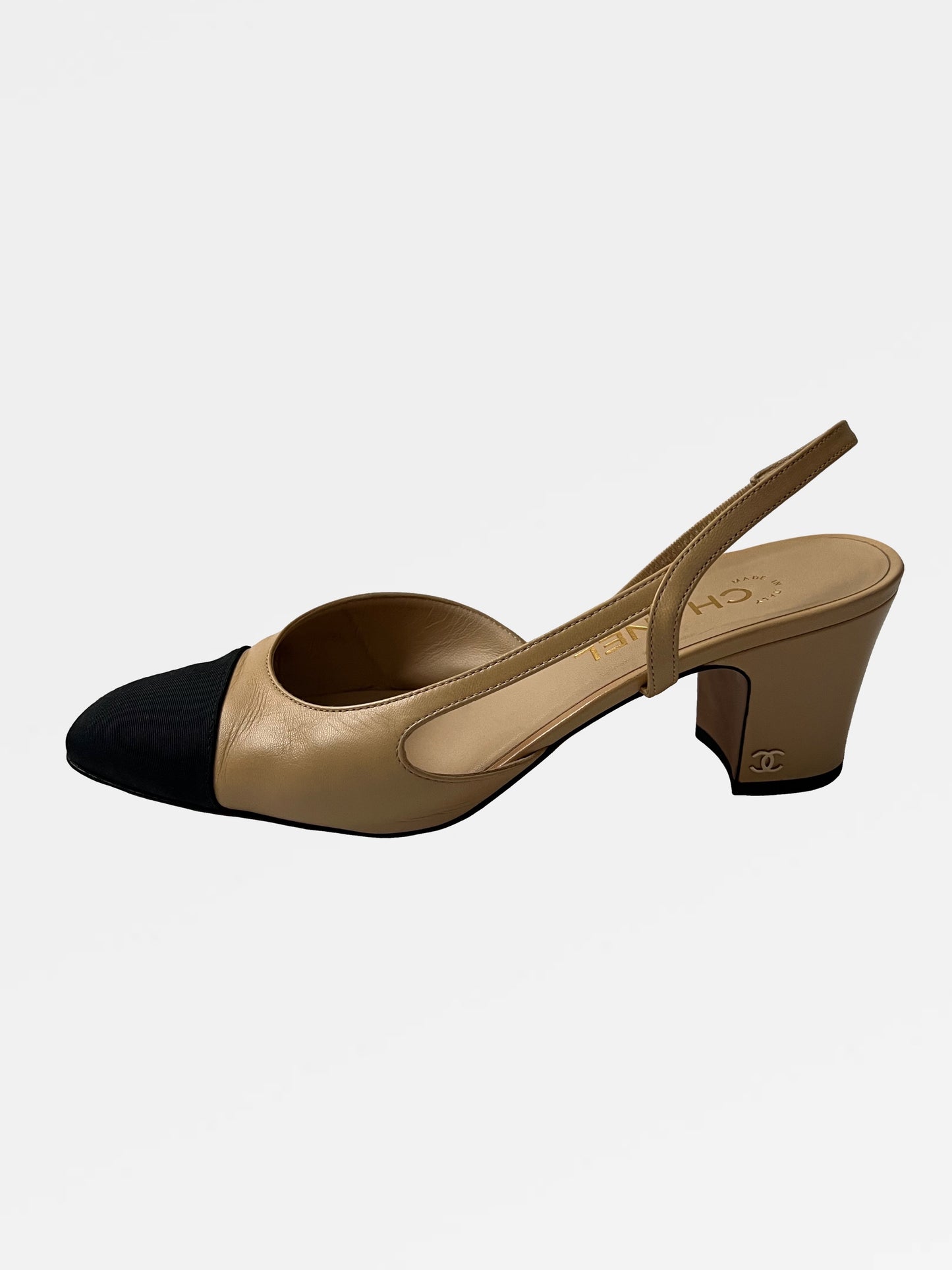 Chanel Grosgrain Slingback Pumps, IT 39.5