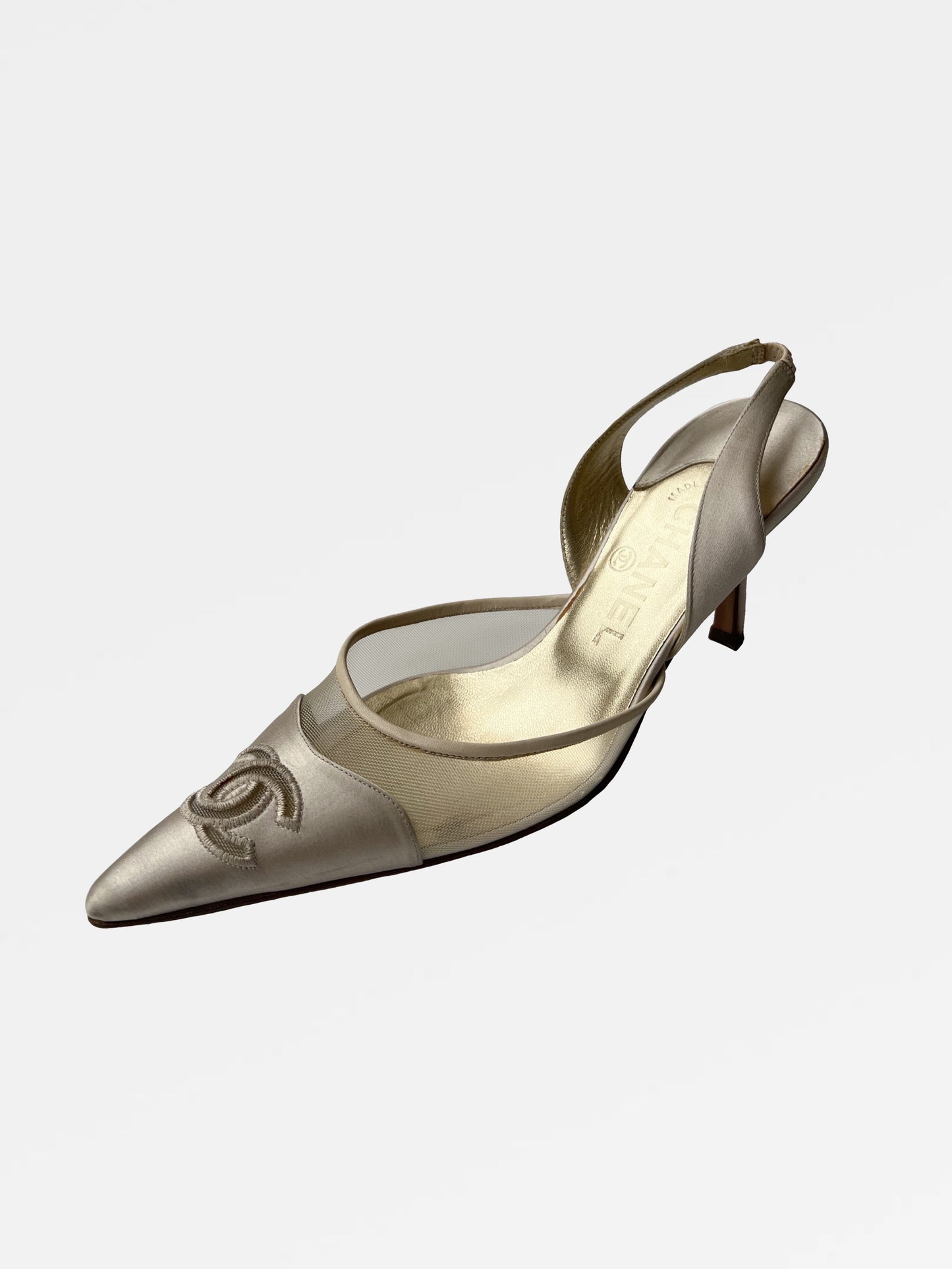 Chanel Slingback Heels, IT 37.5