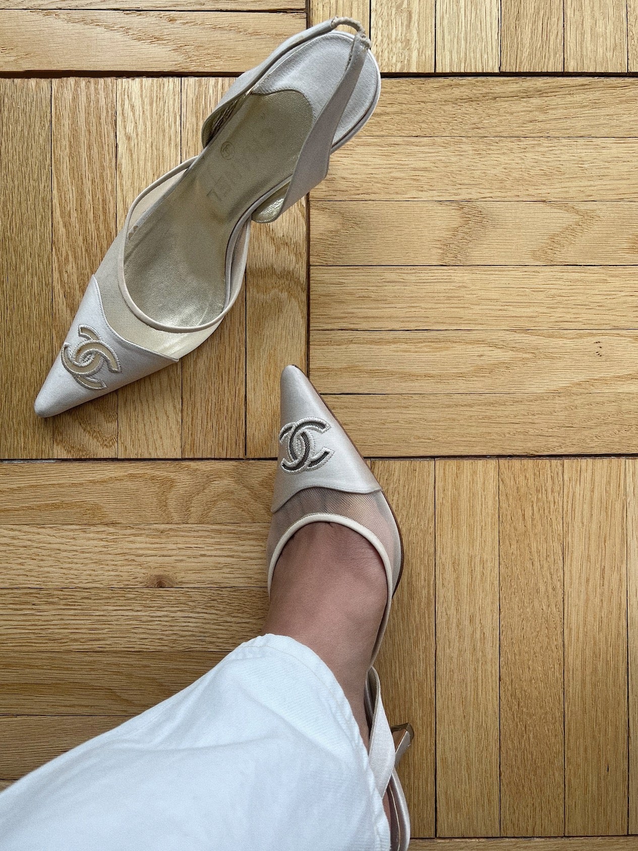 Chanel Slingback Heels, IT 37.5