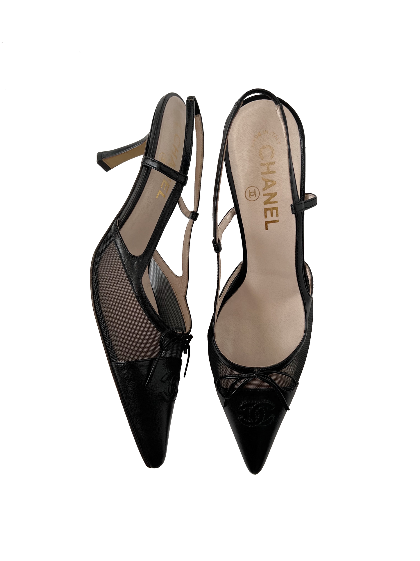 Chanel Slingback Heels, IT 39