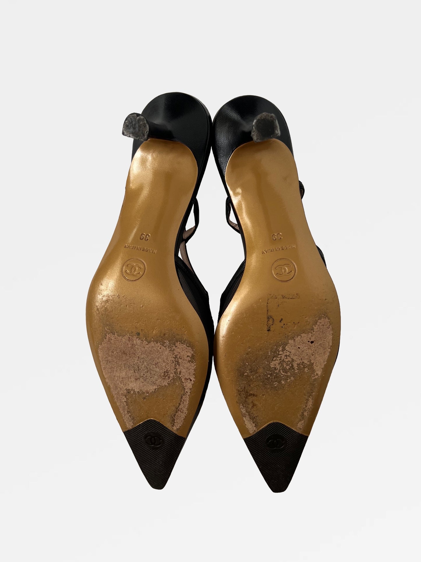 Chanel Slingback Heels, IT 39