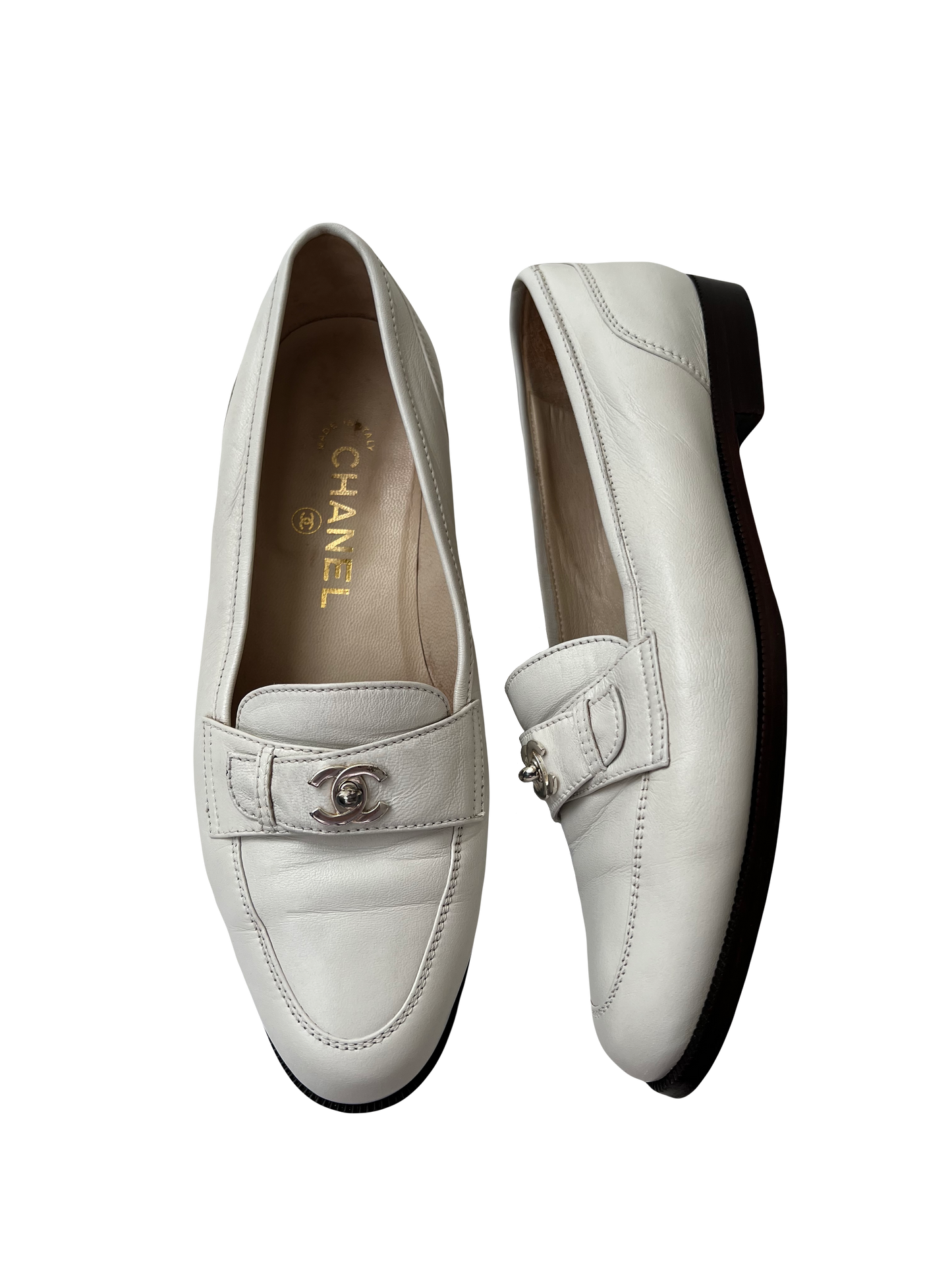 Chanel Turnlock Loafers, IT 38