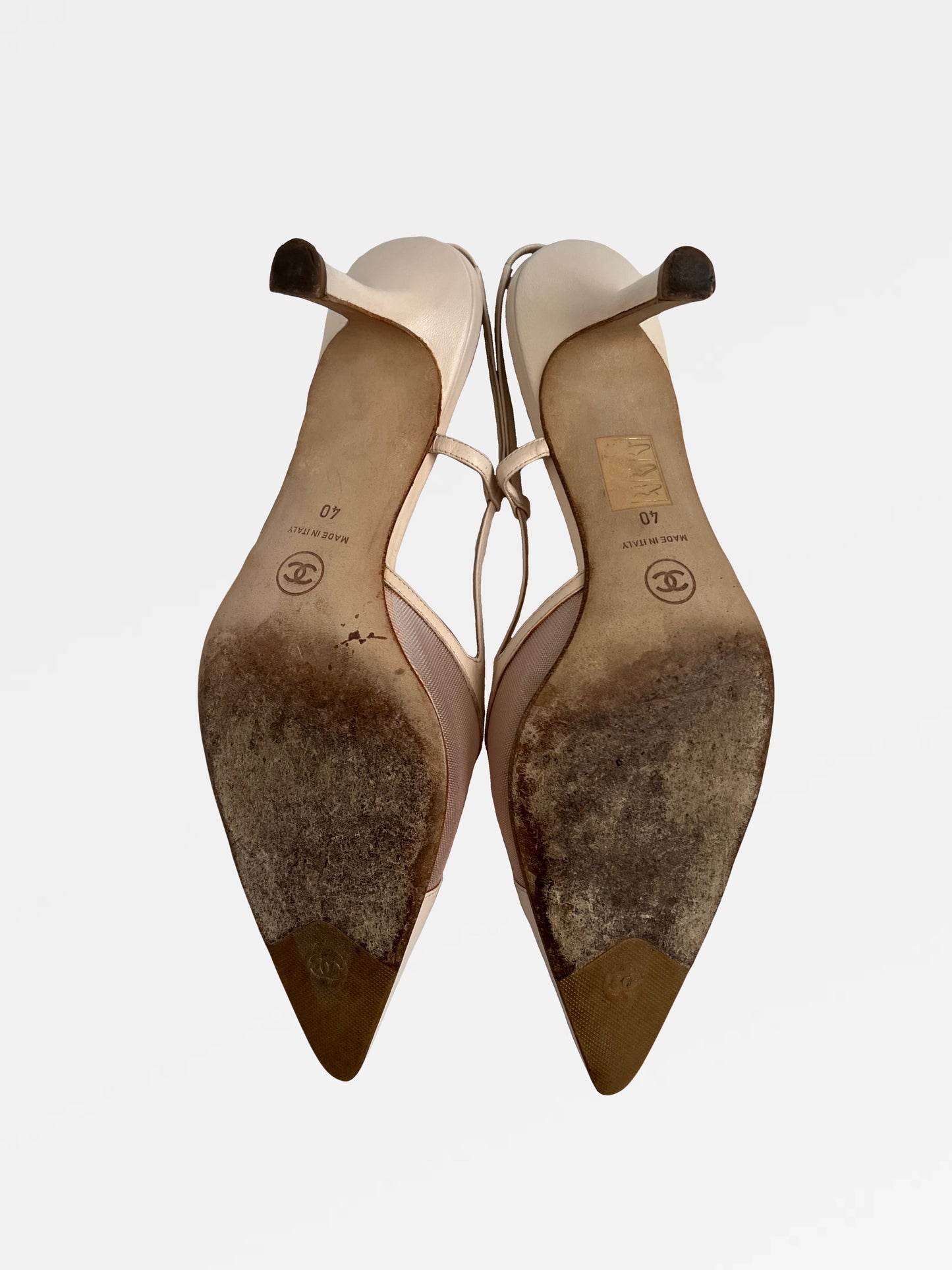 Chanel Slingback Heels, IT 40