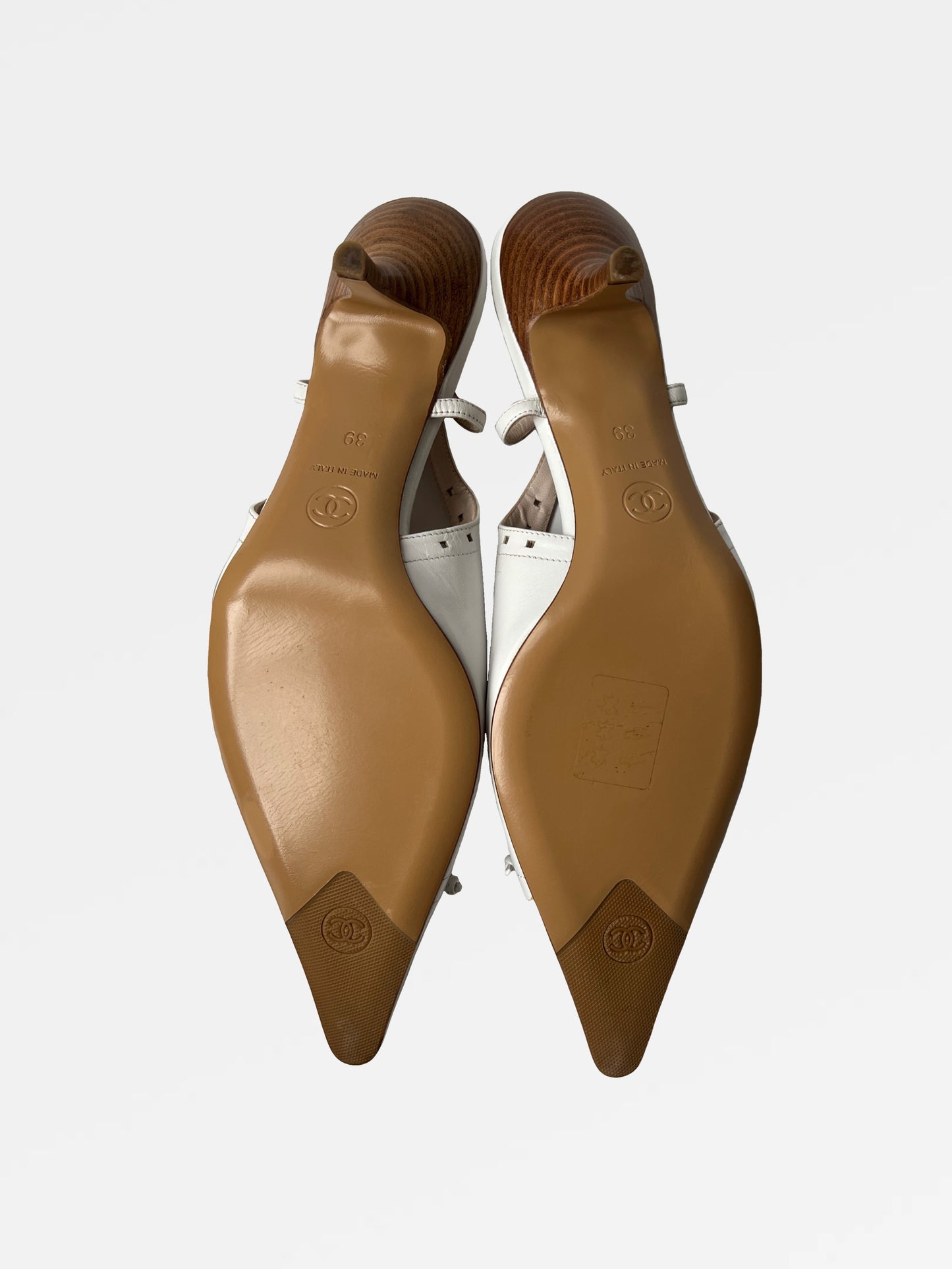 Chanel Slingback Heels, IT 39