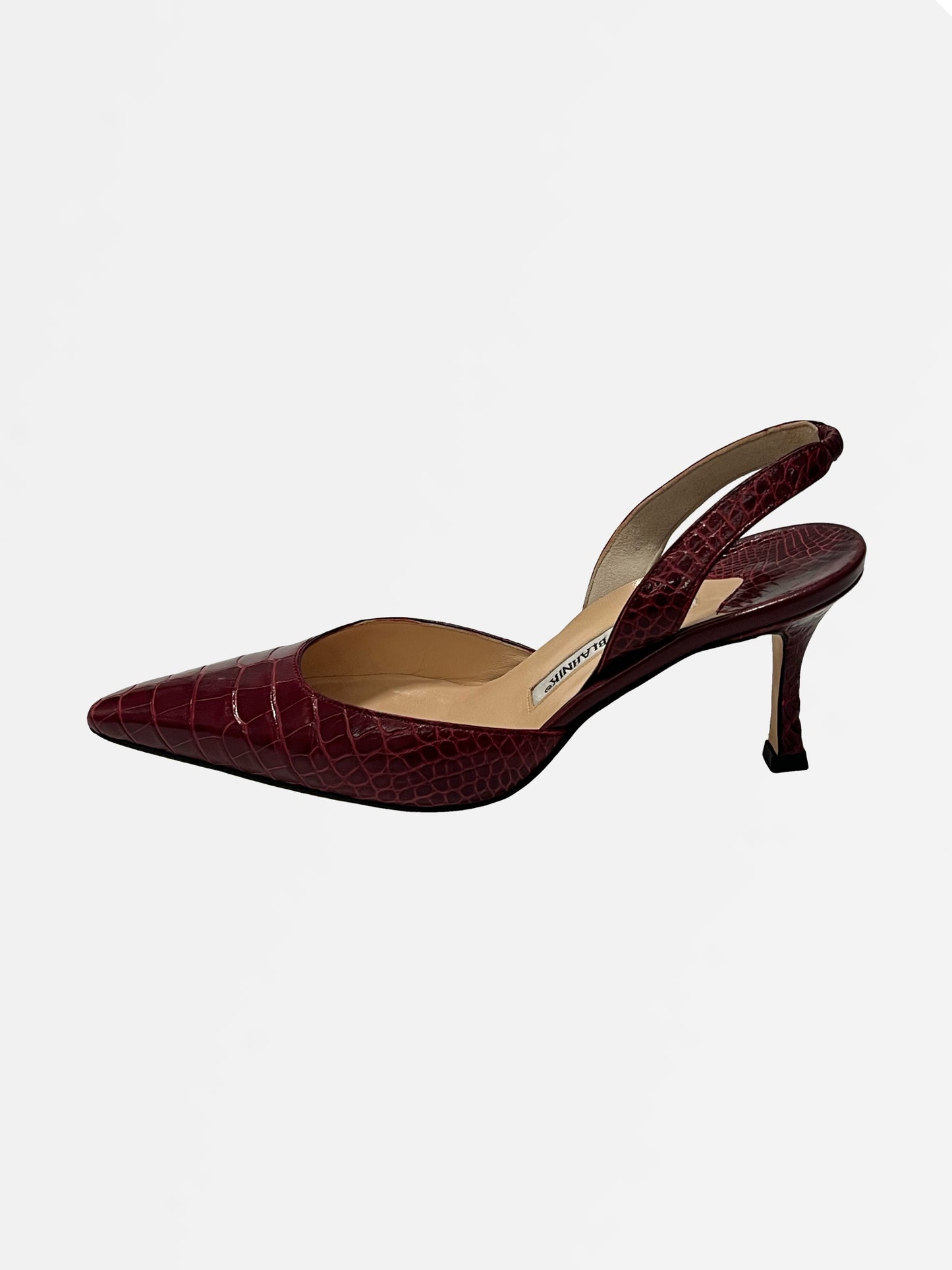 Signed Manolo Blahnik Carolyn Heels, IT 37