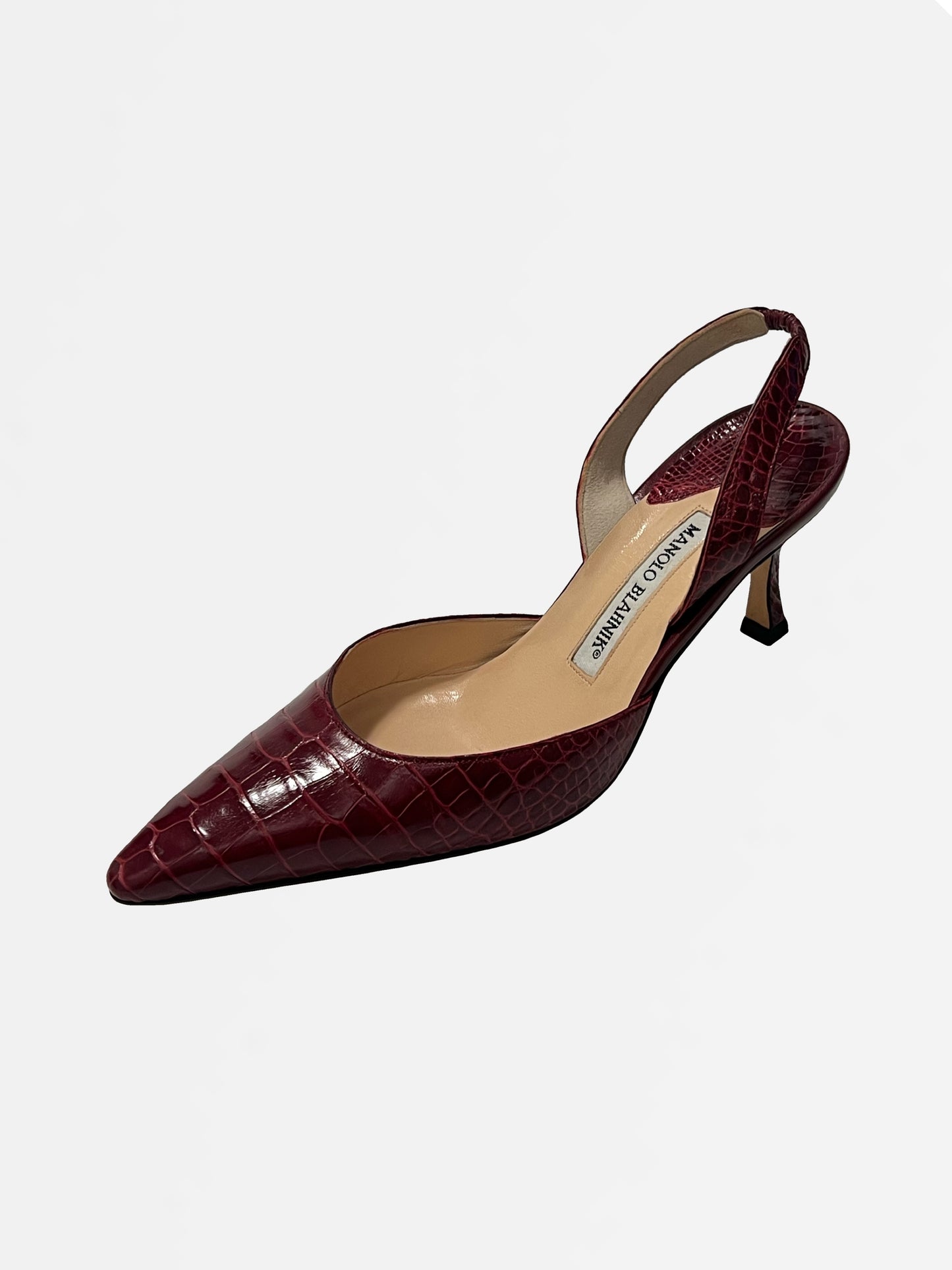 Signed Manolo Blahnik Carolyn Heels, IT 37