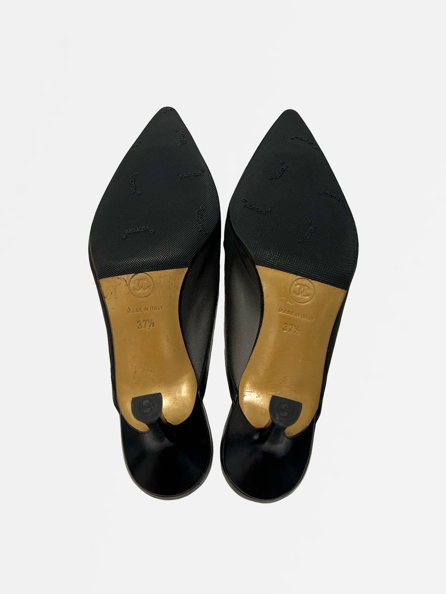 Chanel Mesh Mules, IT 37.5