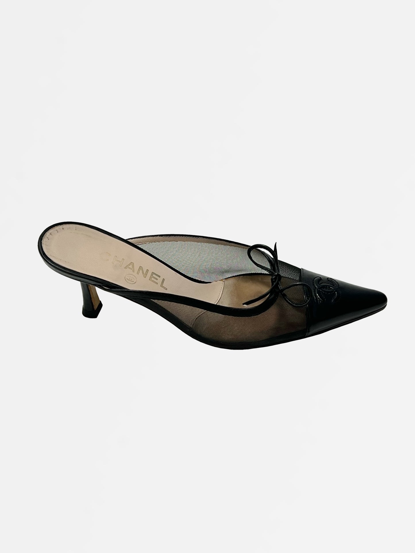 Chanel Mesh Mules, IT 37.5