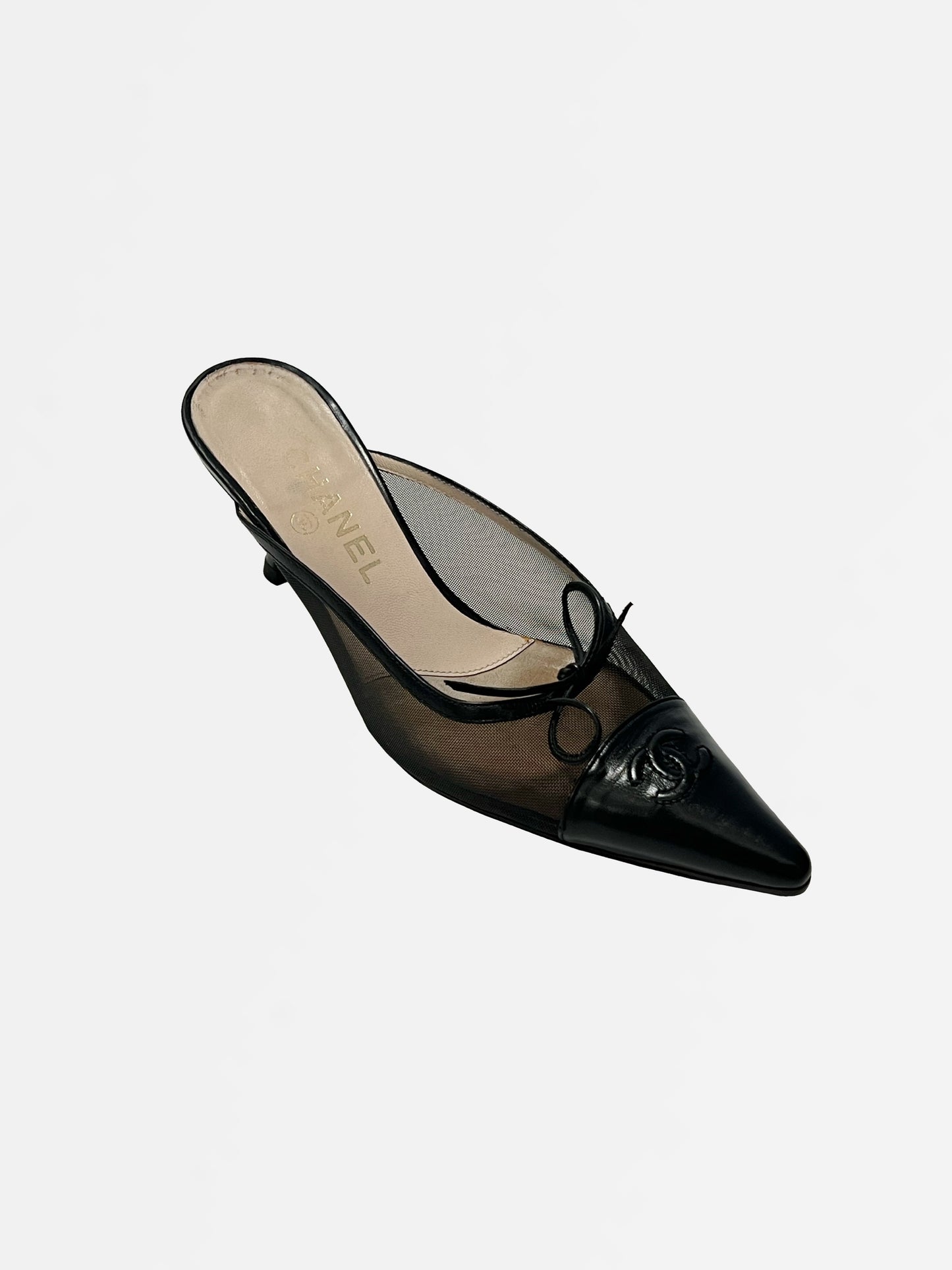 Chanel Mesh Mules, IT 37.5