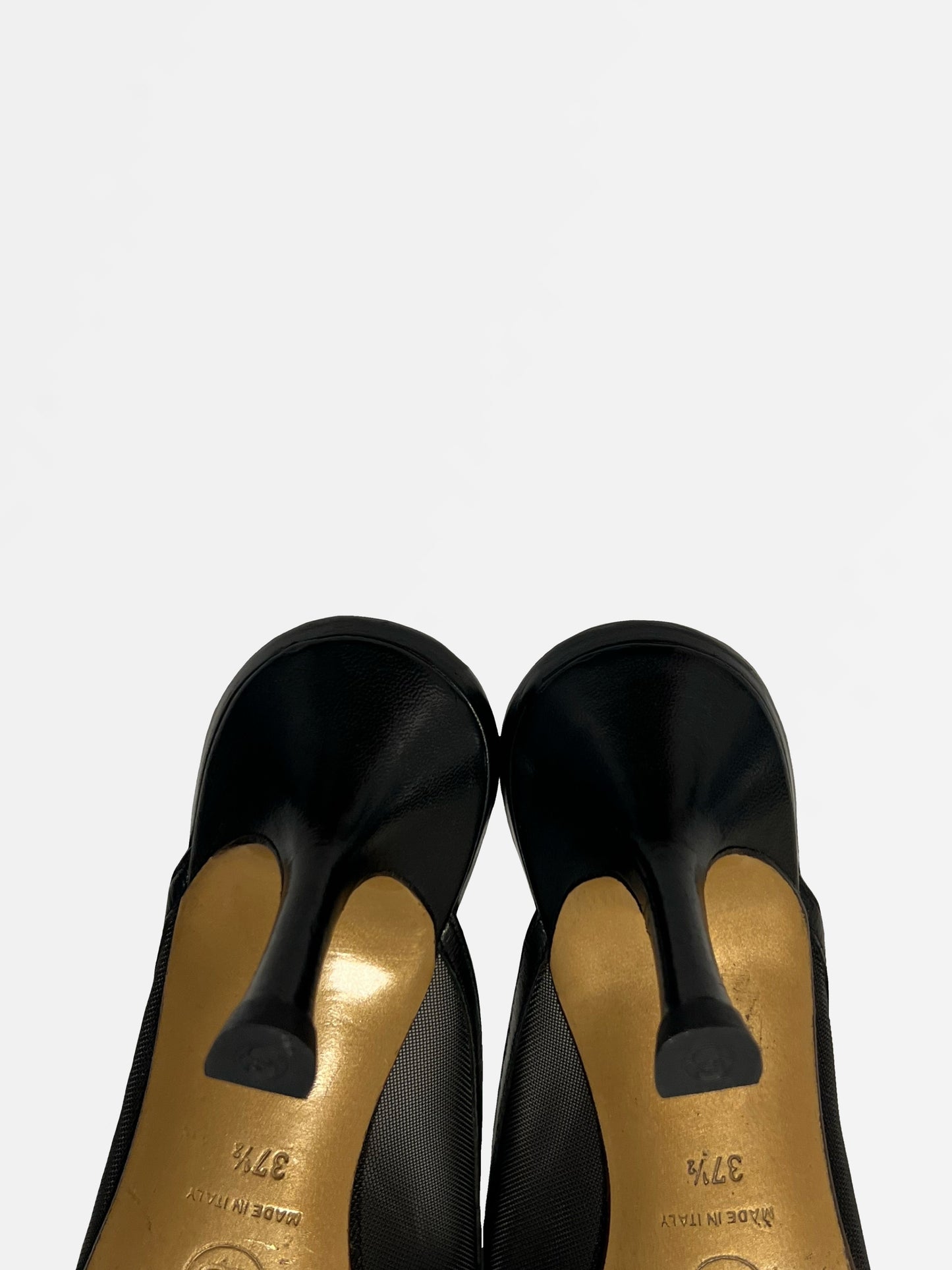 Chanel Mesh Mules, IT 37.5