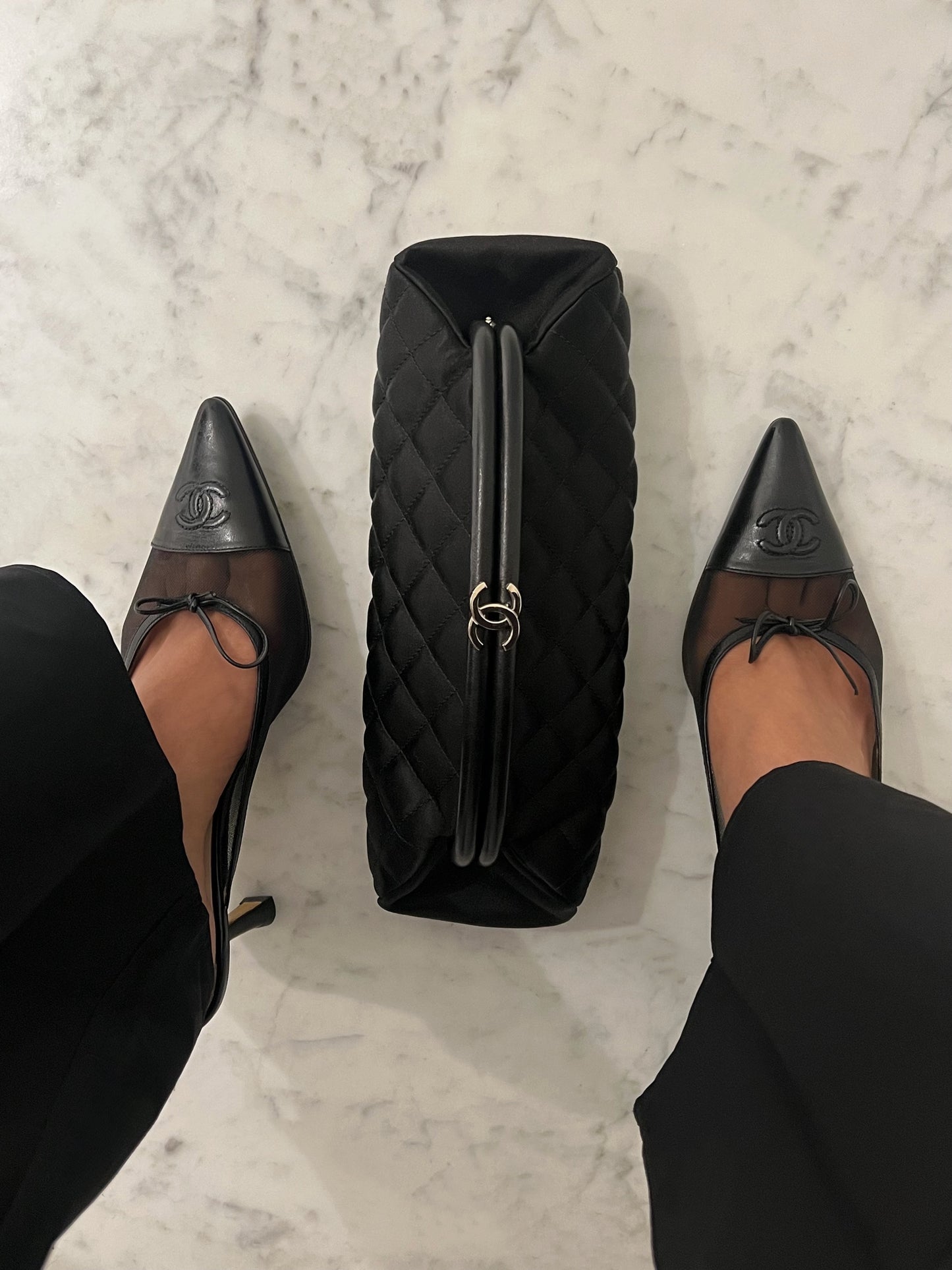 Chanel Mesh Mules, IT 37.5