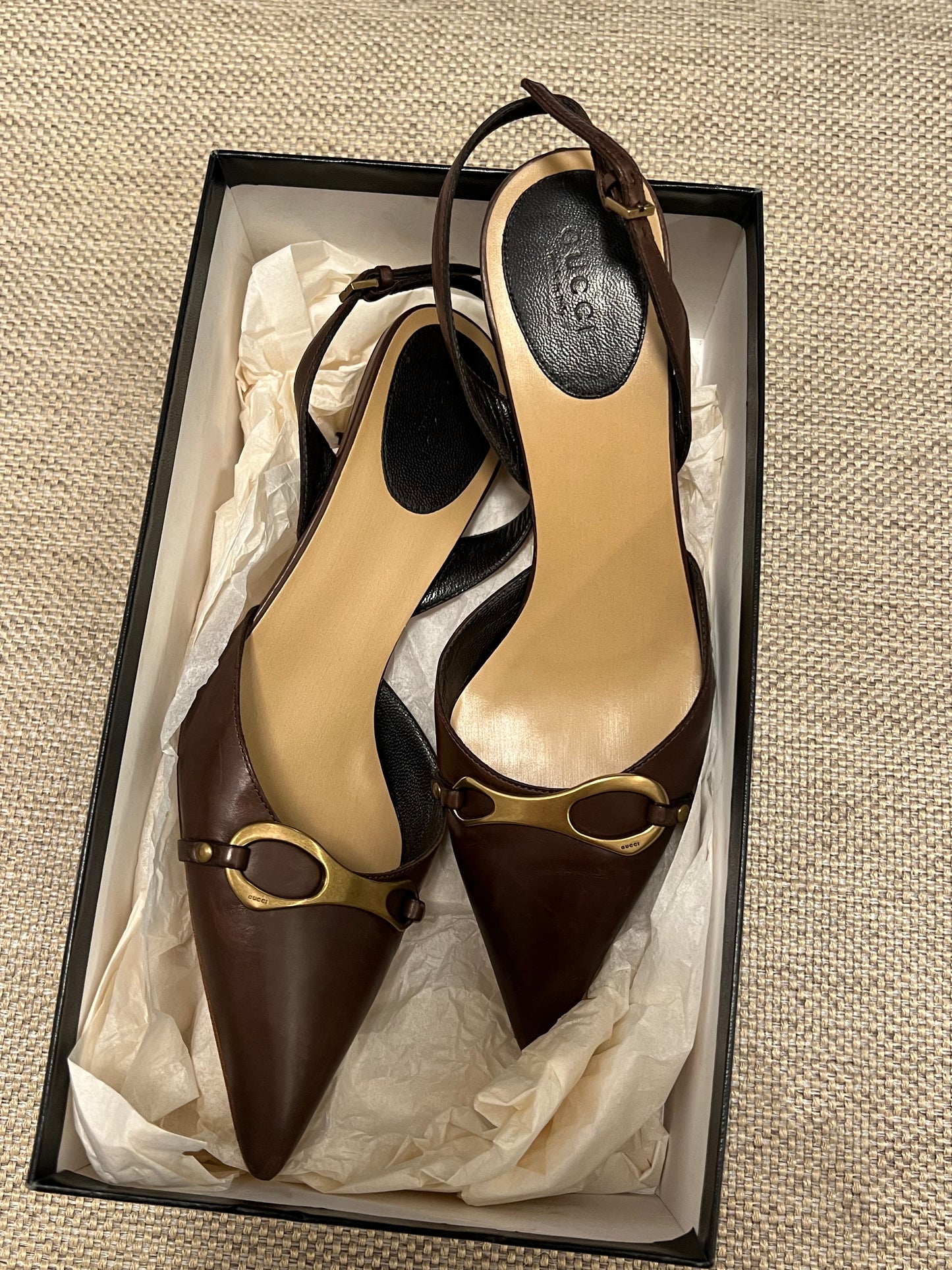 Gucci Slingback Heels, IT 38