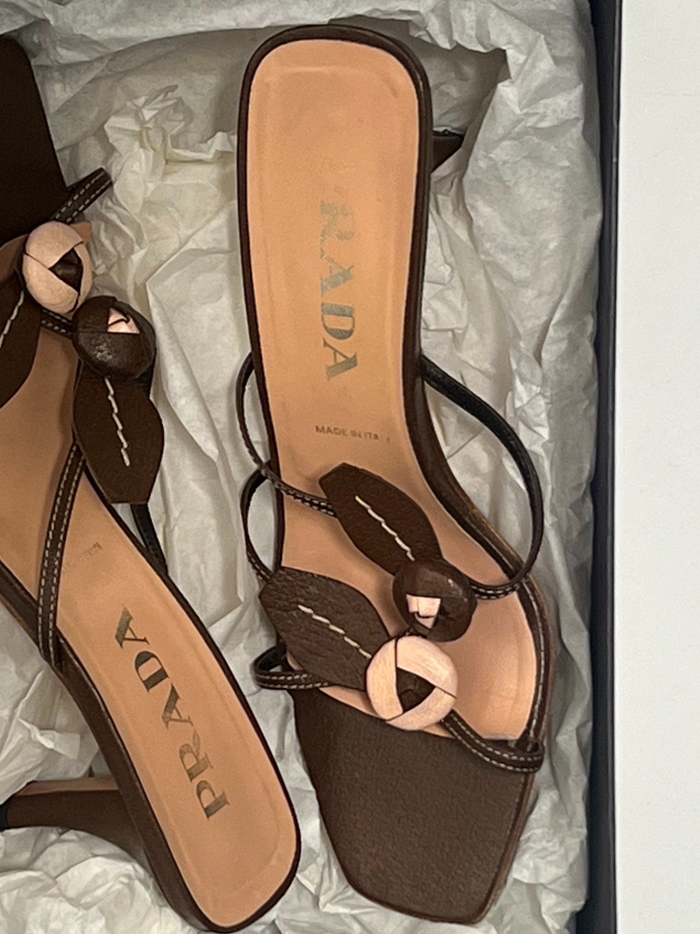 Prada Carpetto Sandals, IT 37.5