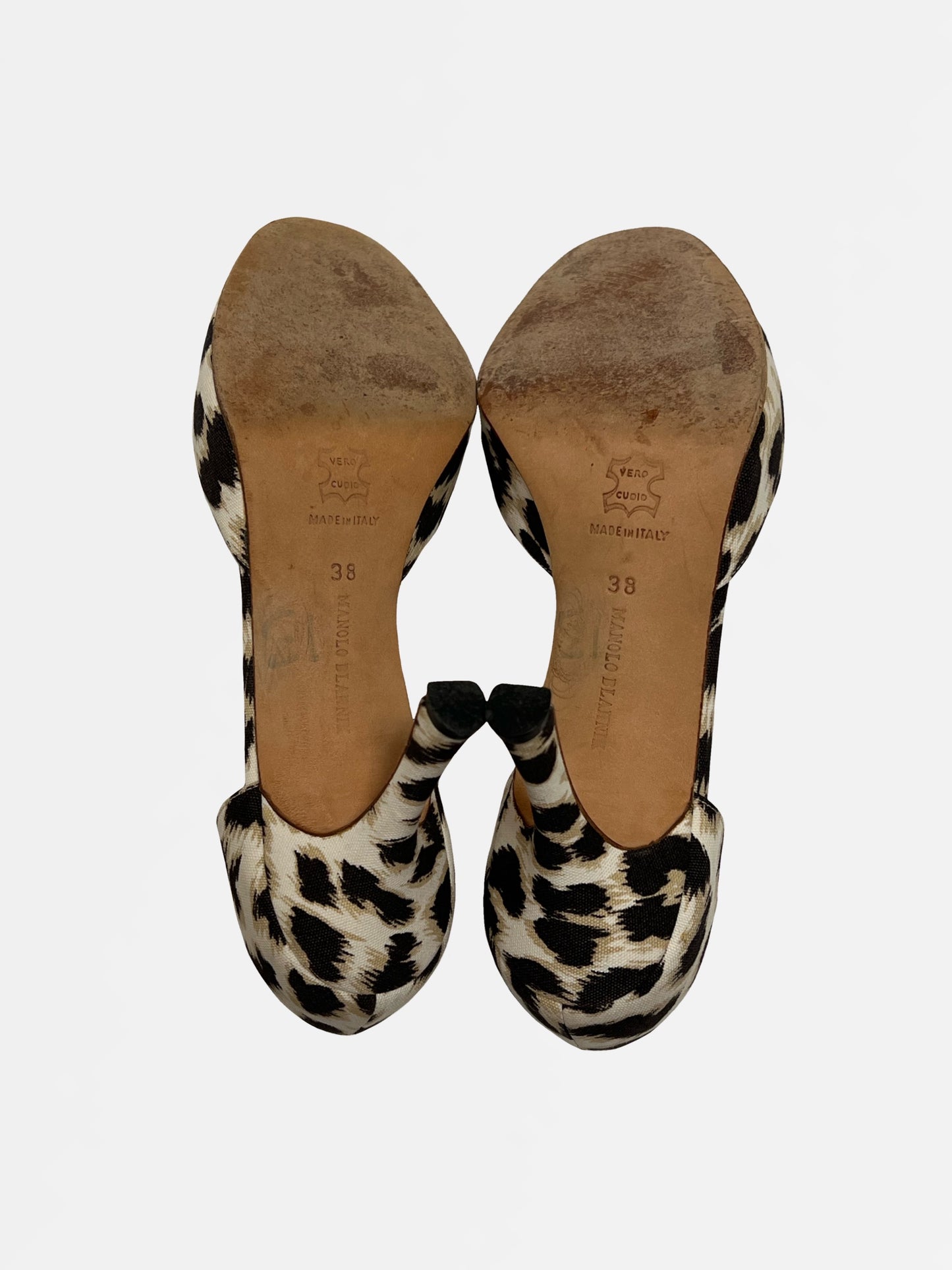Manolo Blahnik Leopard Heels, IT 38