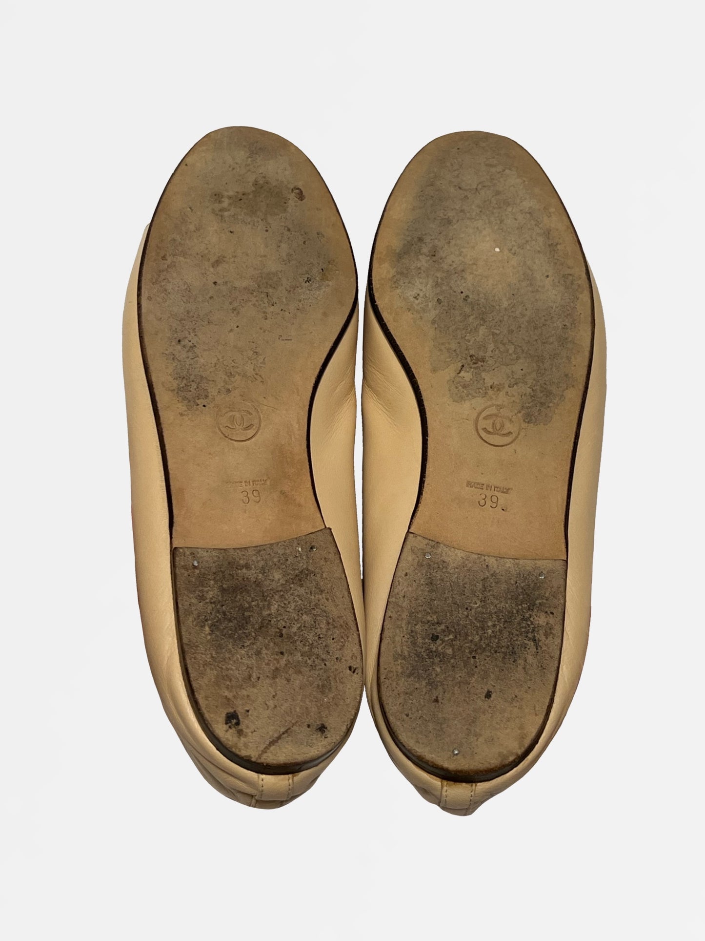 Rare Chanel Turnlock Ballet Flats, IT 39