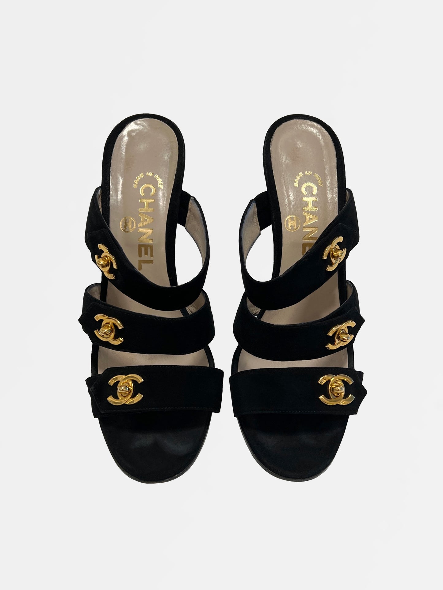 Chanel Turnlock Sandals, IT 38