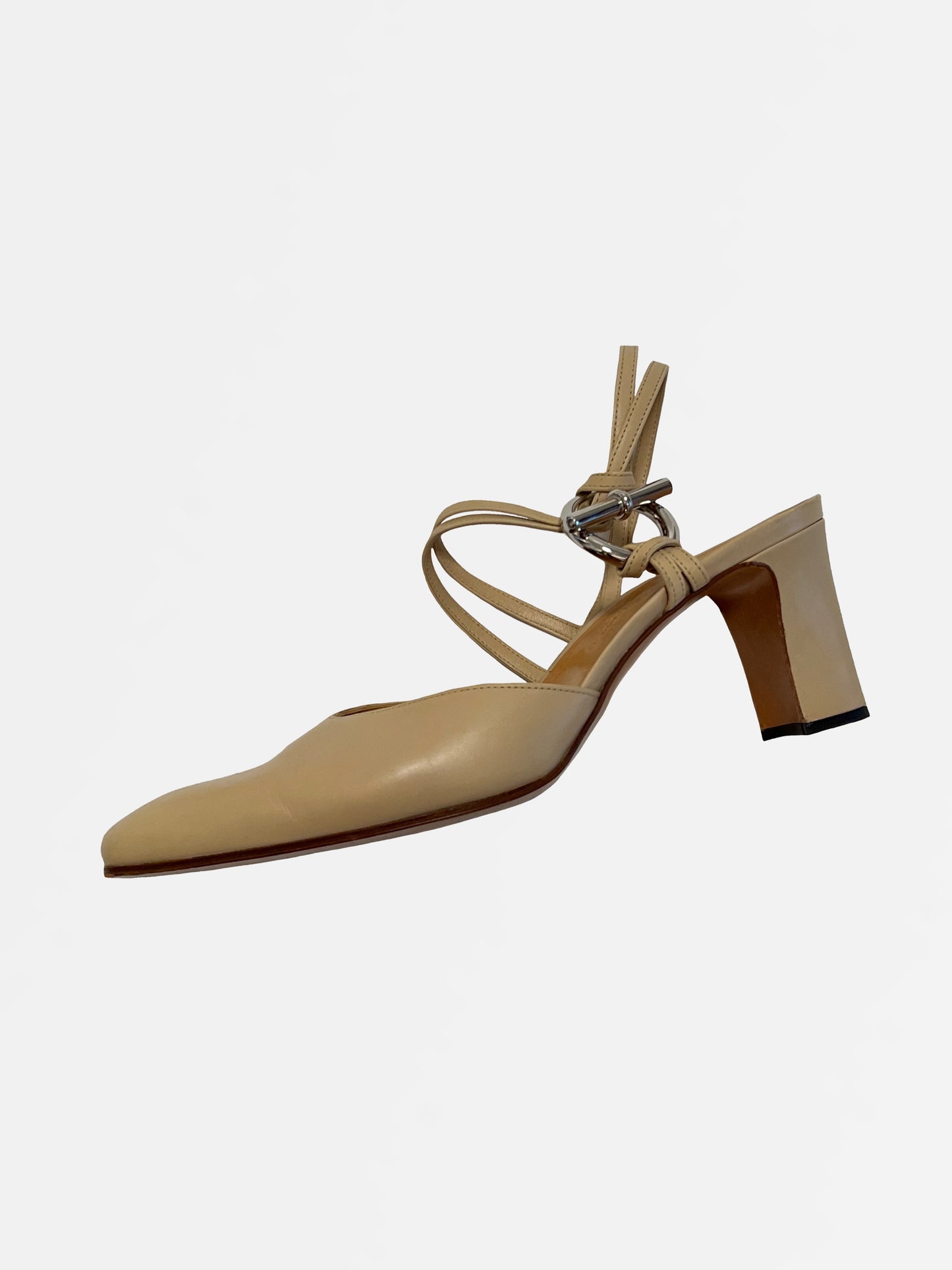 Hermès Mary Jane Heels, IT 38