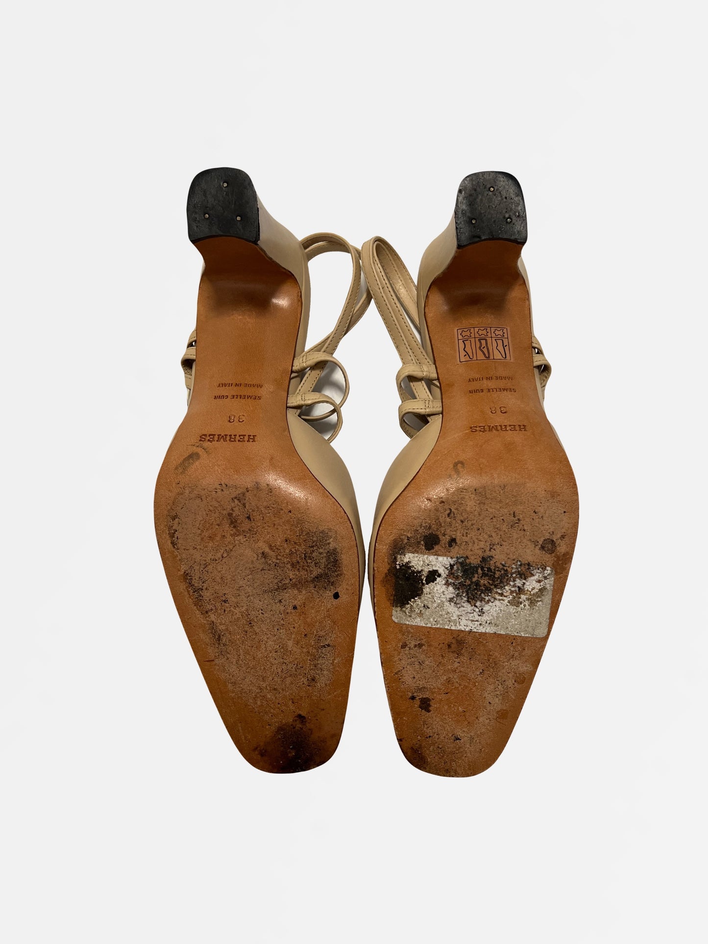 Hermès Mary Jane Heels, IT 38