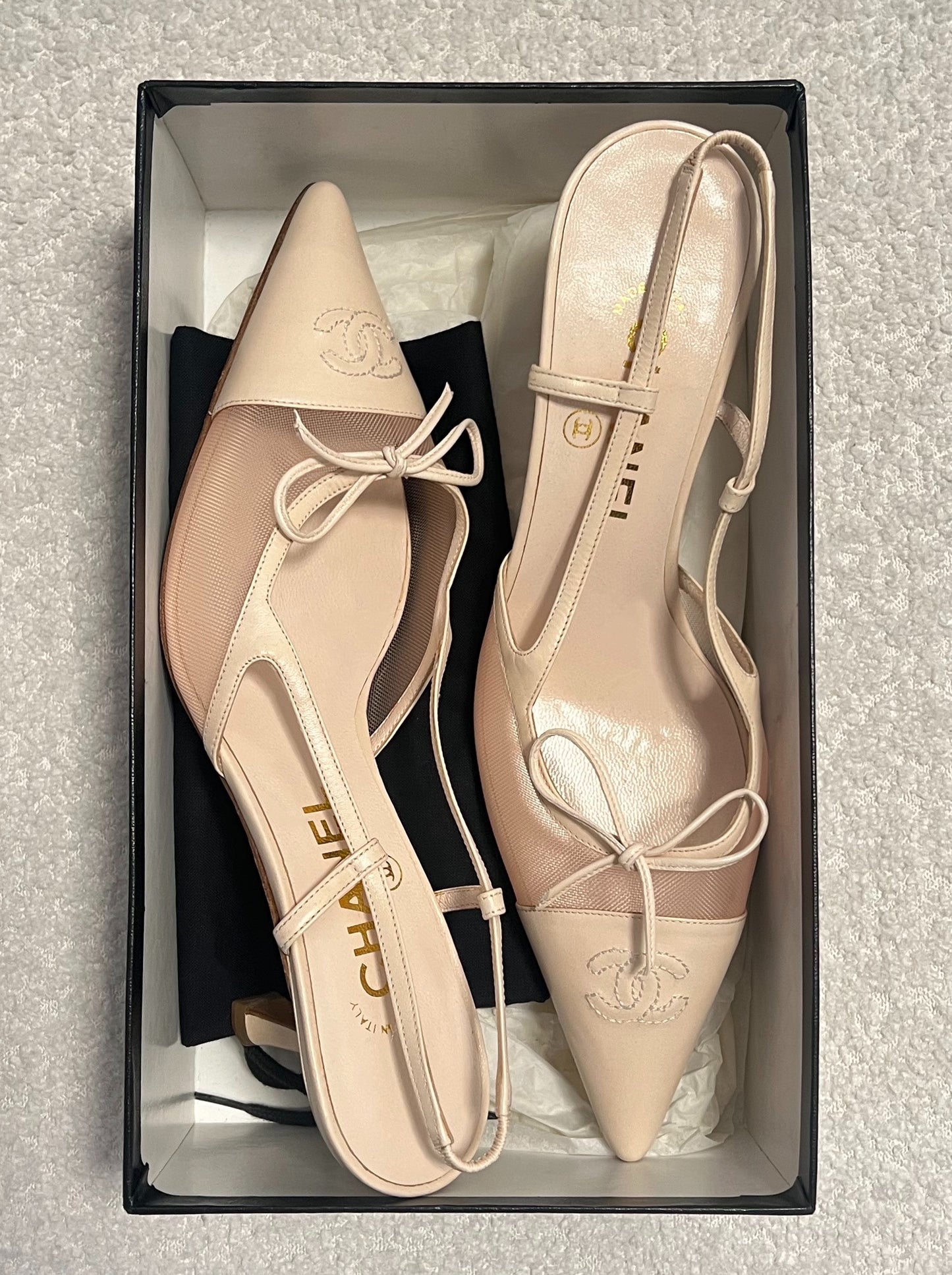 Chanel Slingback Heels, IT 38