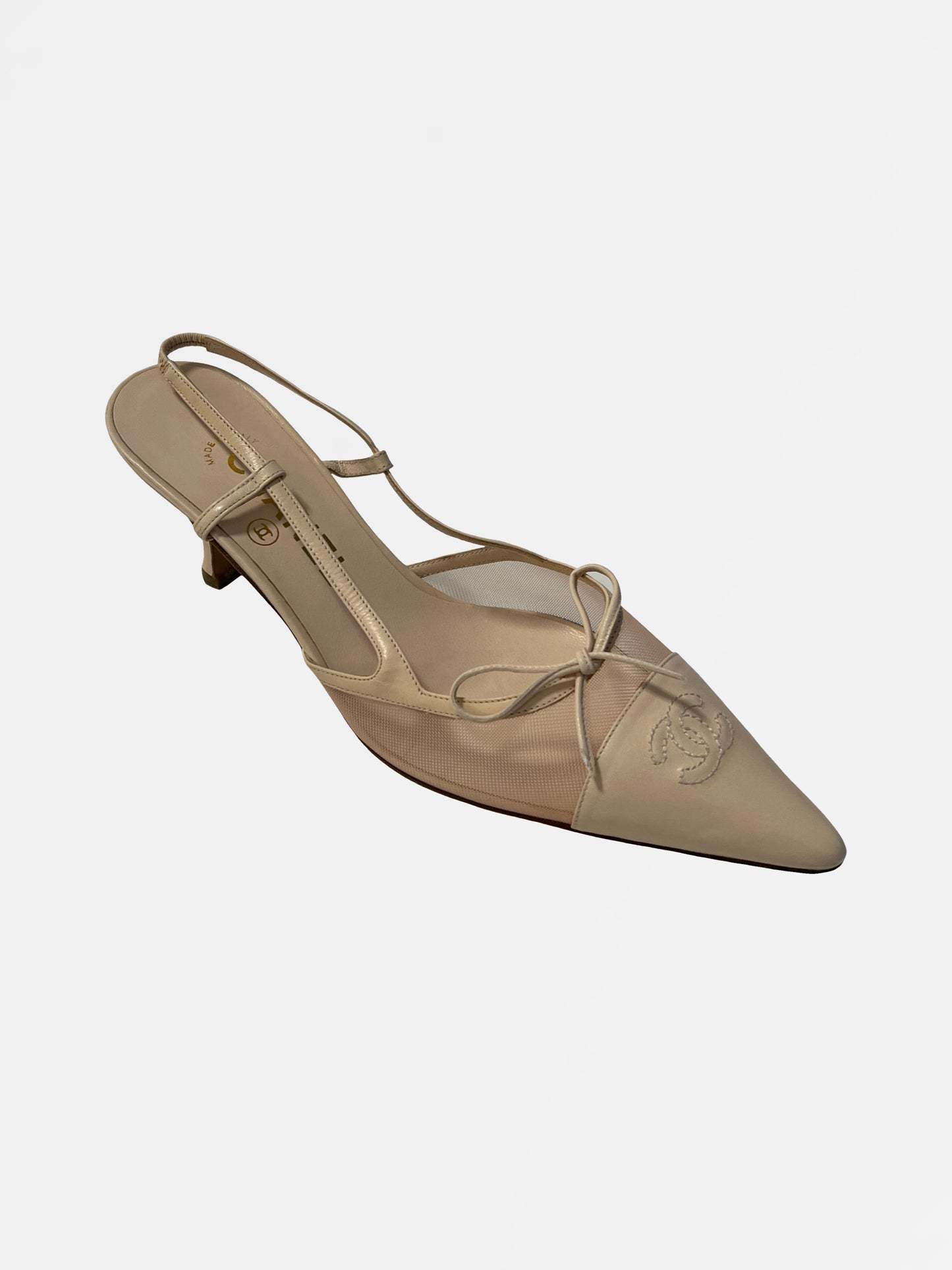 Chanel Slingback Heels, IT 38