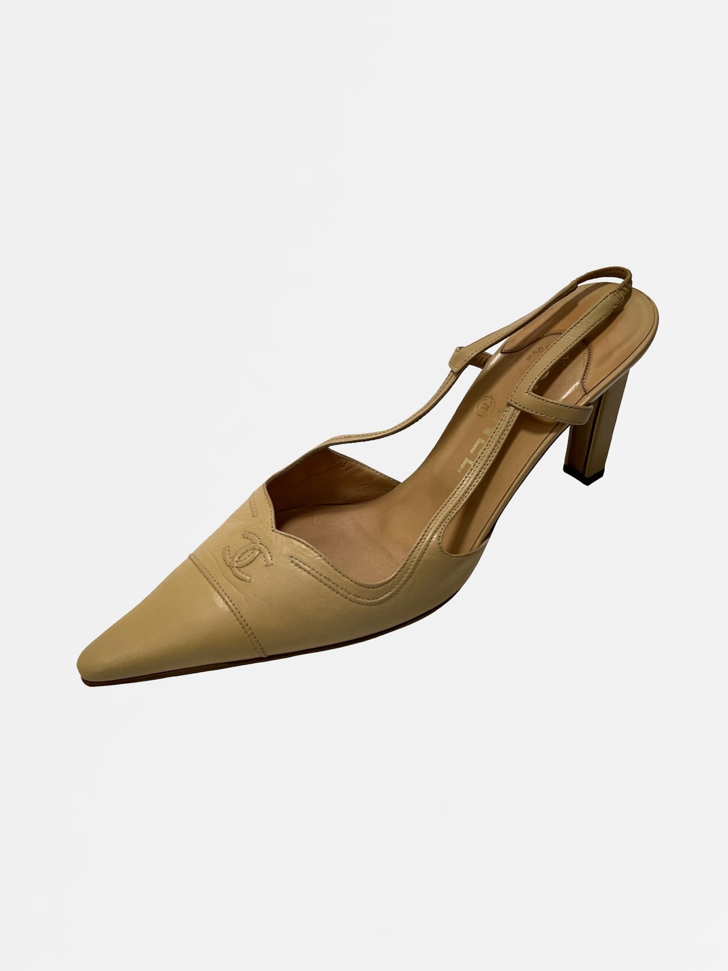 Chanel Slingback Heels, IT 38.5
