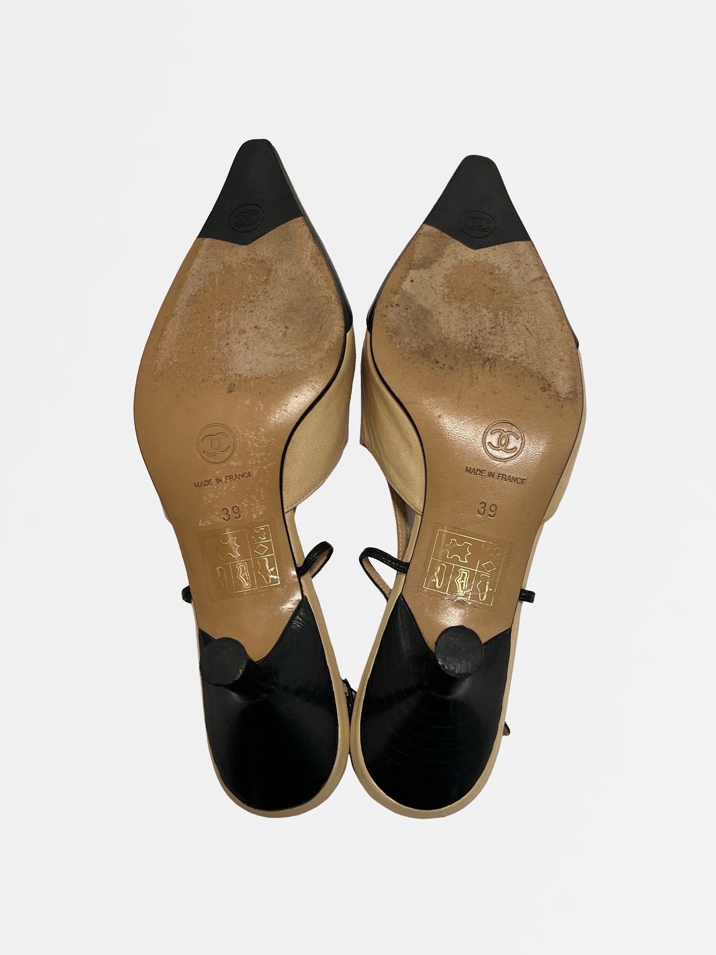 Chanel Slingback Heels, IT 39