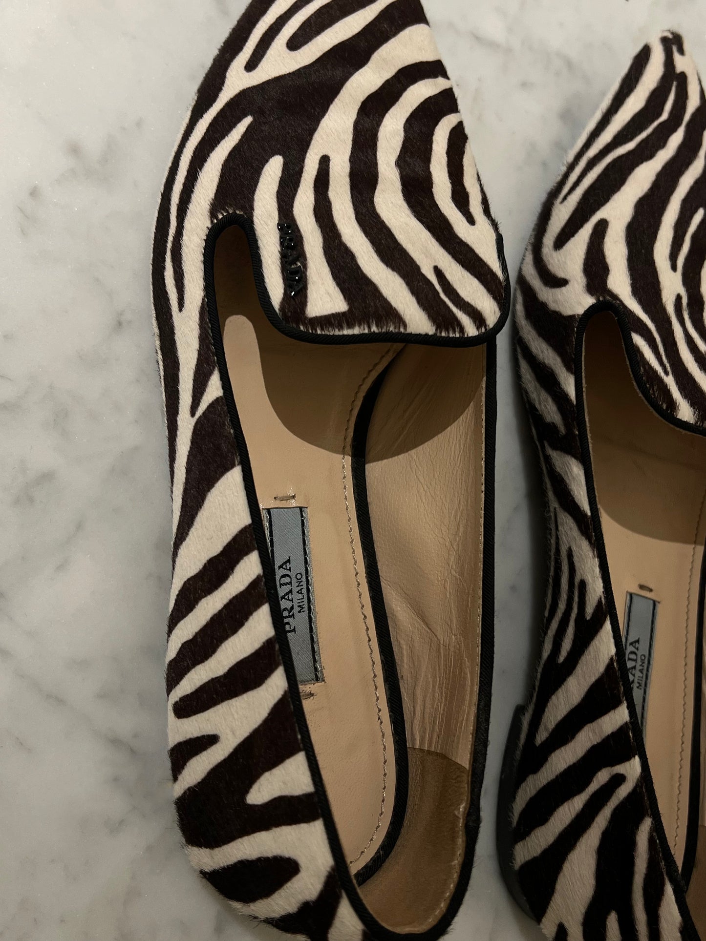 Prada Ponyhair Flats, IT 38