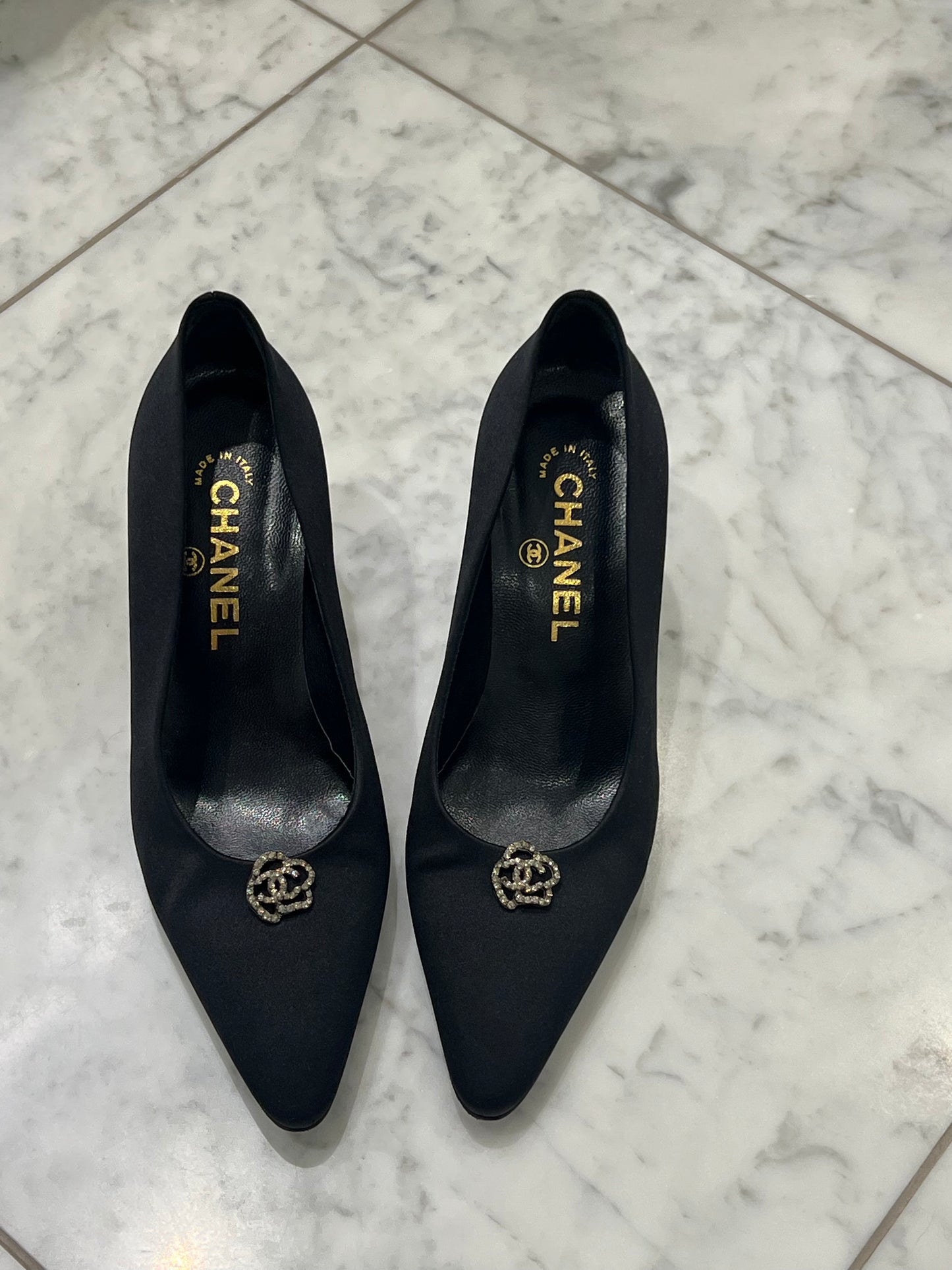 Chanel Satin Pumps, IT 36.5