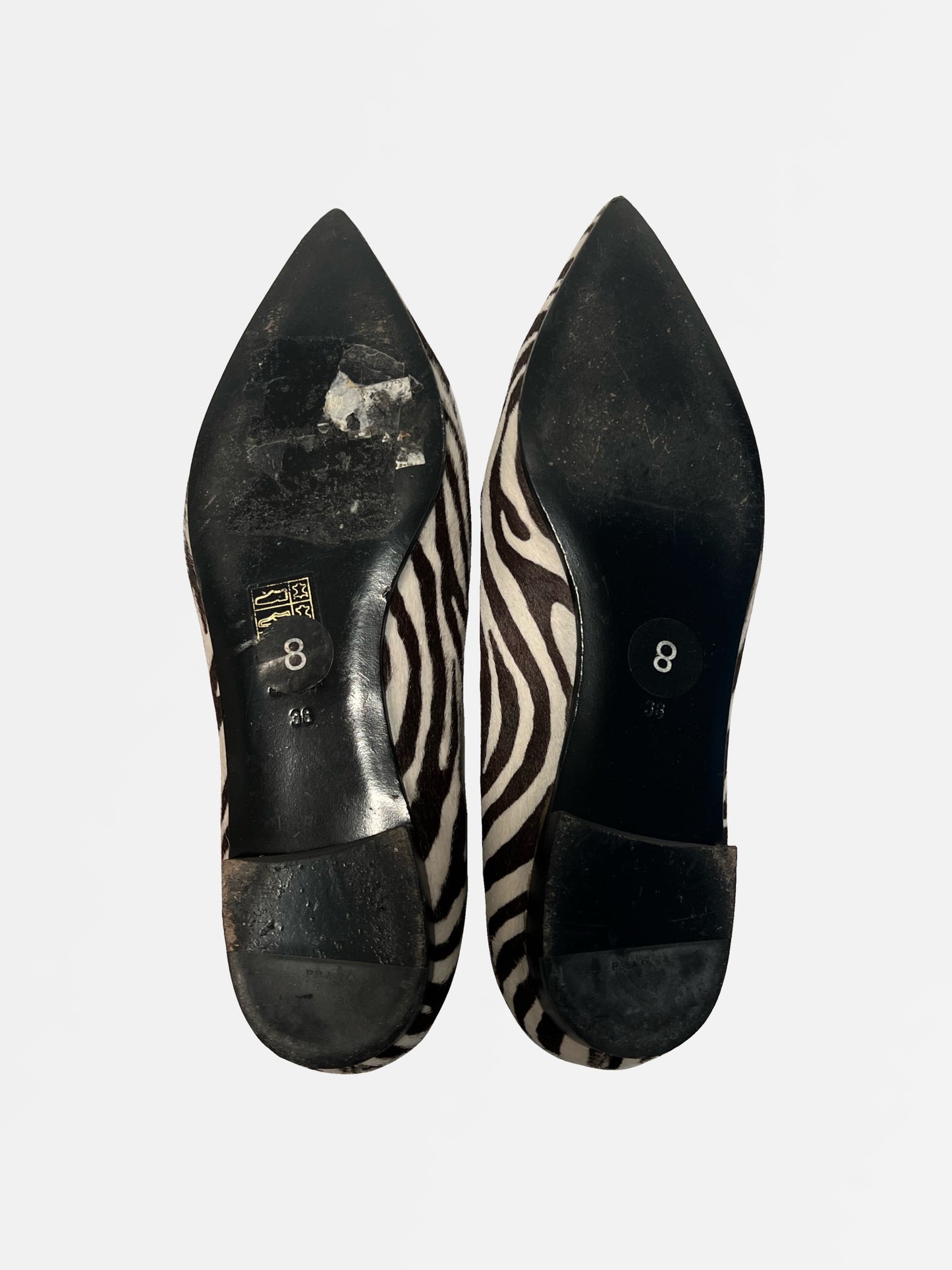 Prada Ponyhair Flats, IT 38