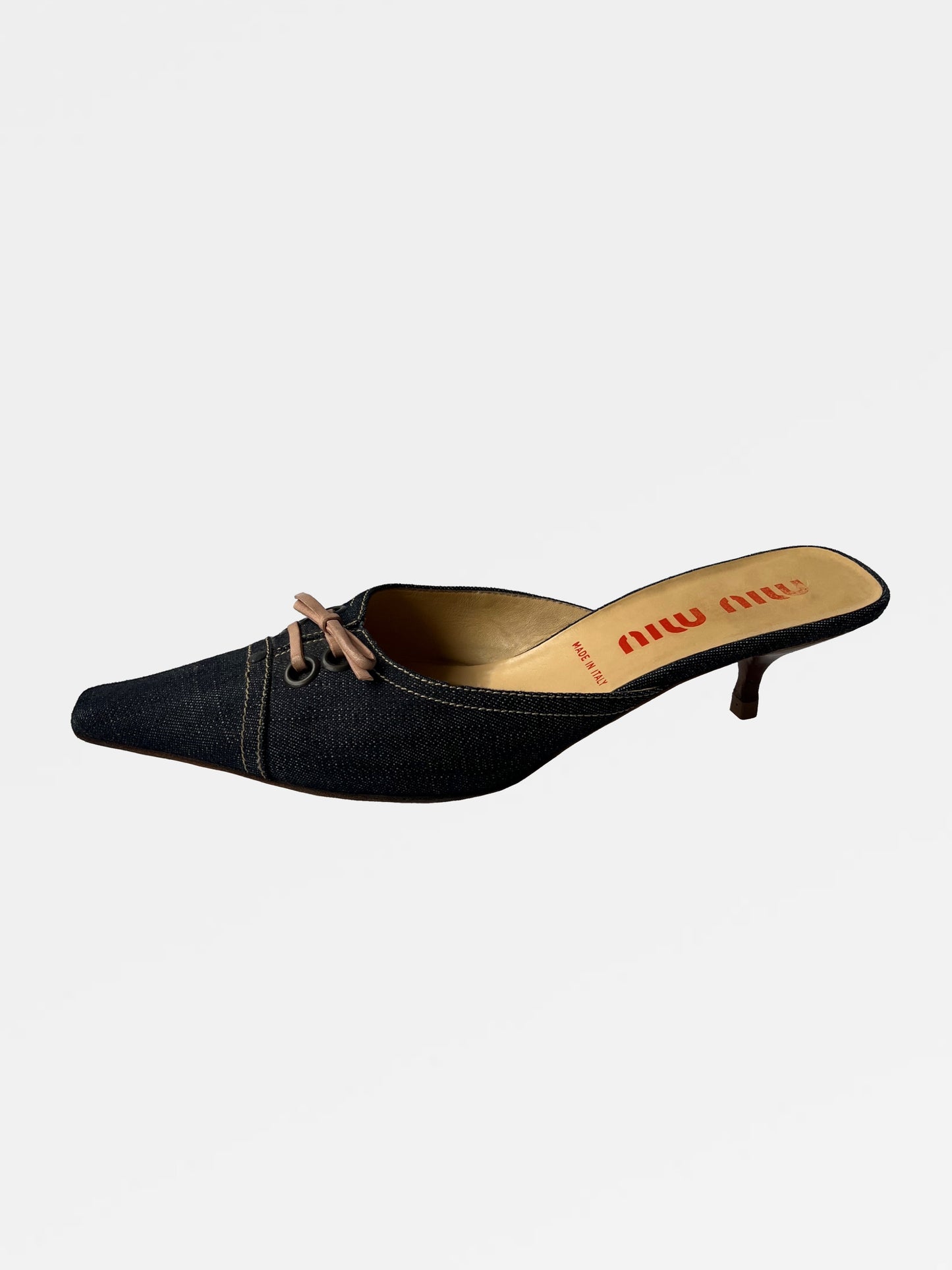 Miu Miu Denim Mules, IT 38