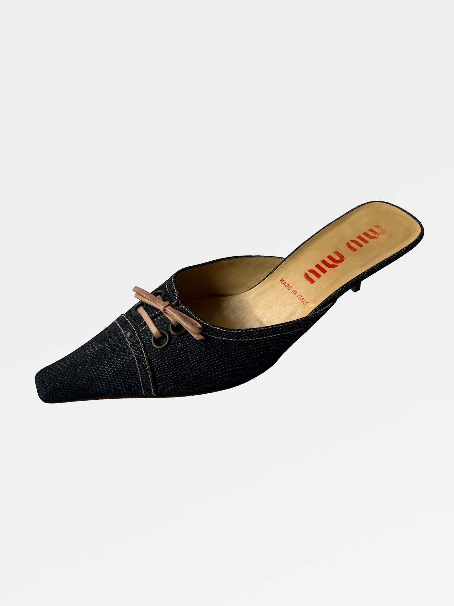 Miu Miu Denim Mules, IT 38