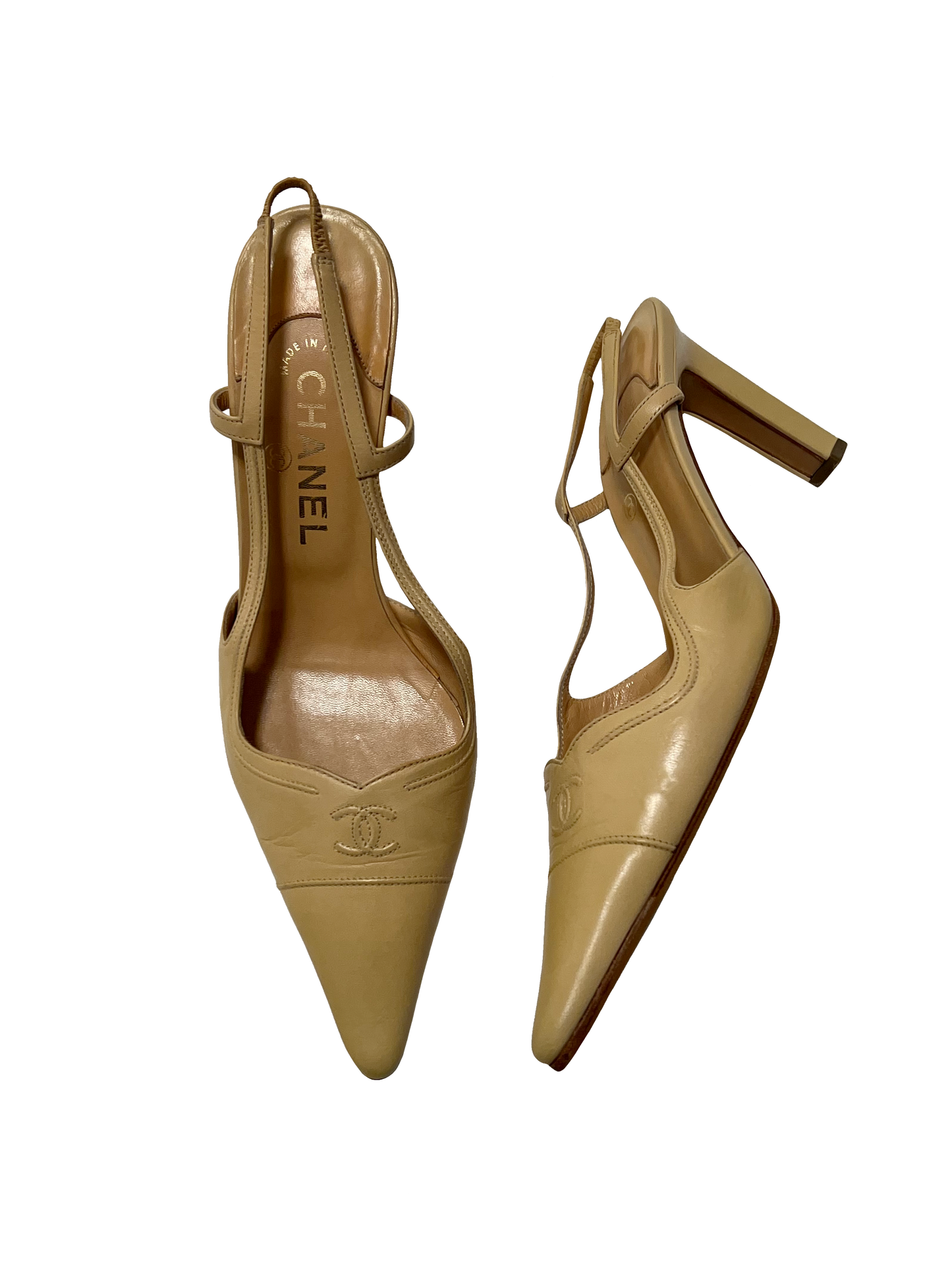 Chanel Slingback Heels, IT 38.5