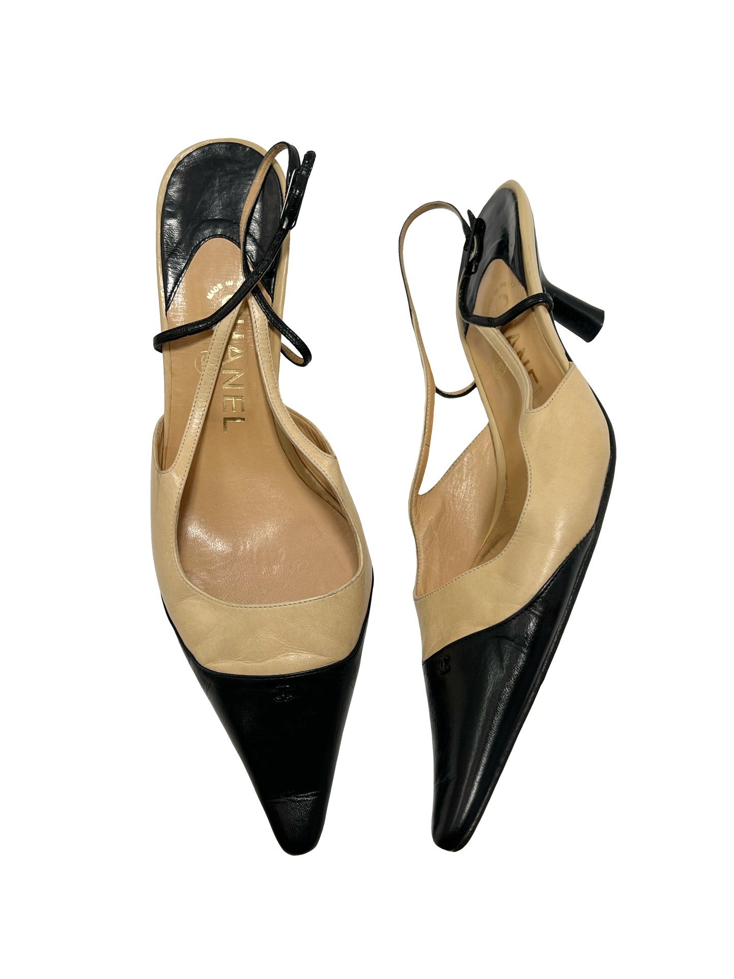 Chanel Slingback Heels, IT 39
