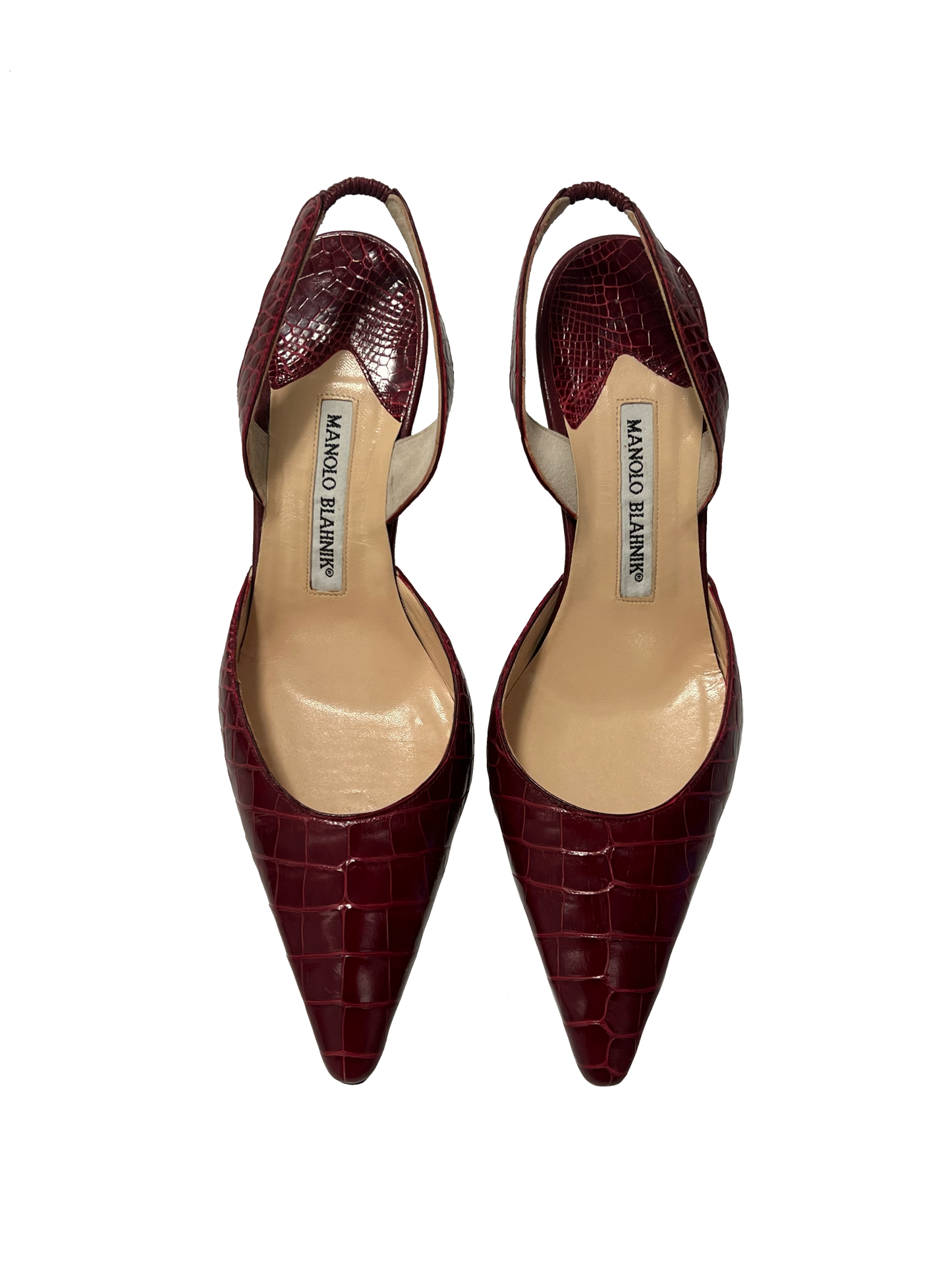 Signed Manolo Blahnik Carolyn Heels, IT 37