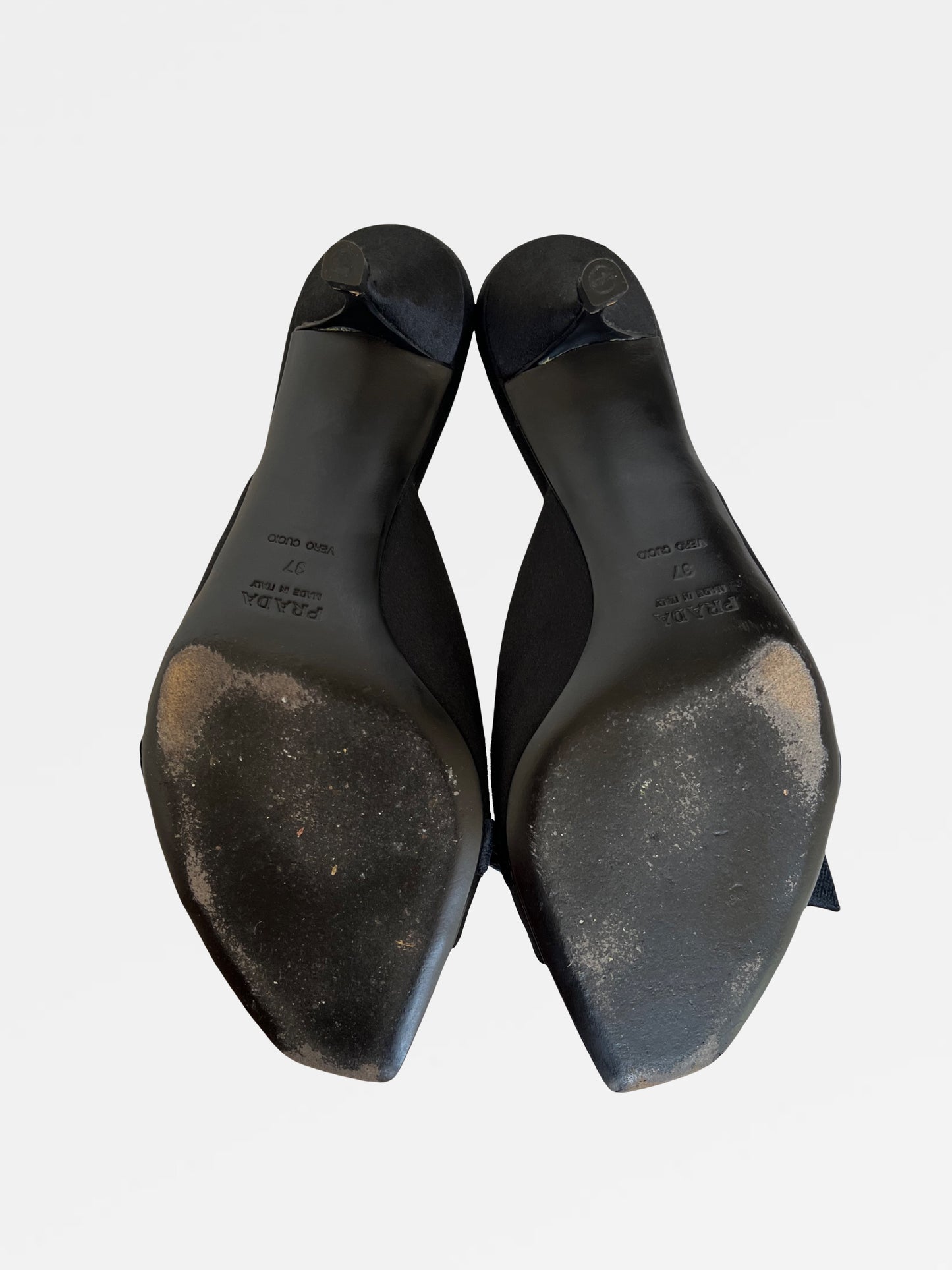 Prada Satin Mules, IT 37