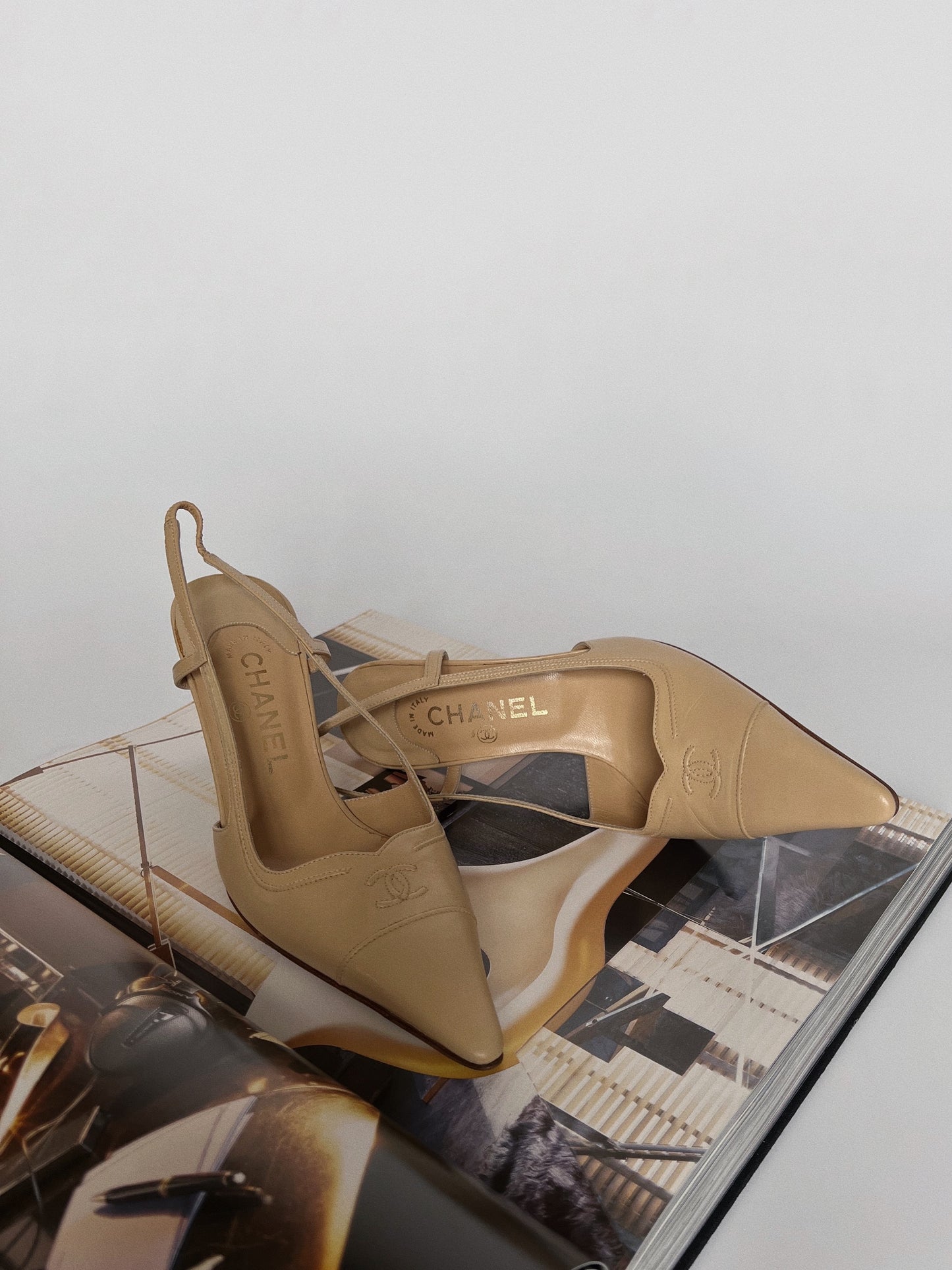 Chanel Slingback Heels, IT 36
