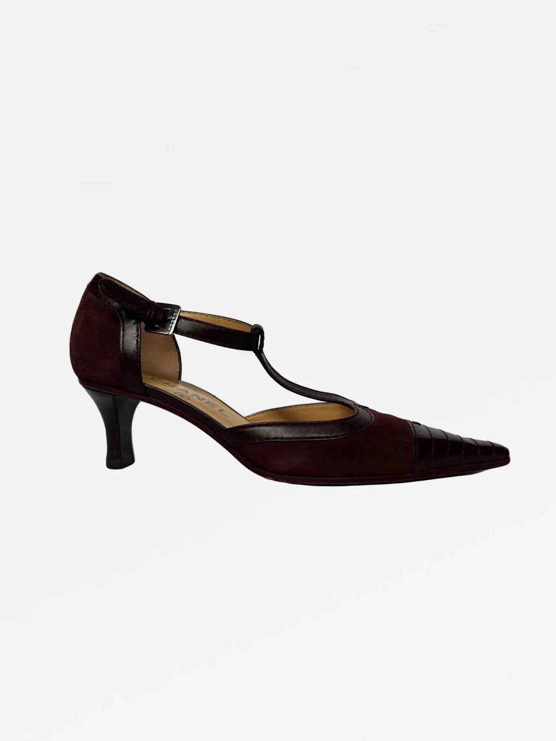 Chanel T-Strap Kitten Heels, IT 37