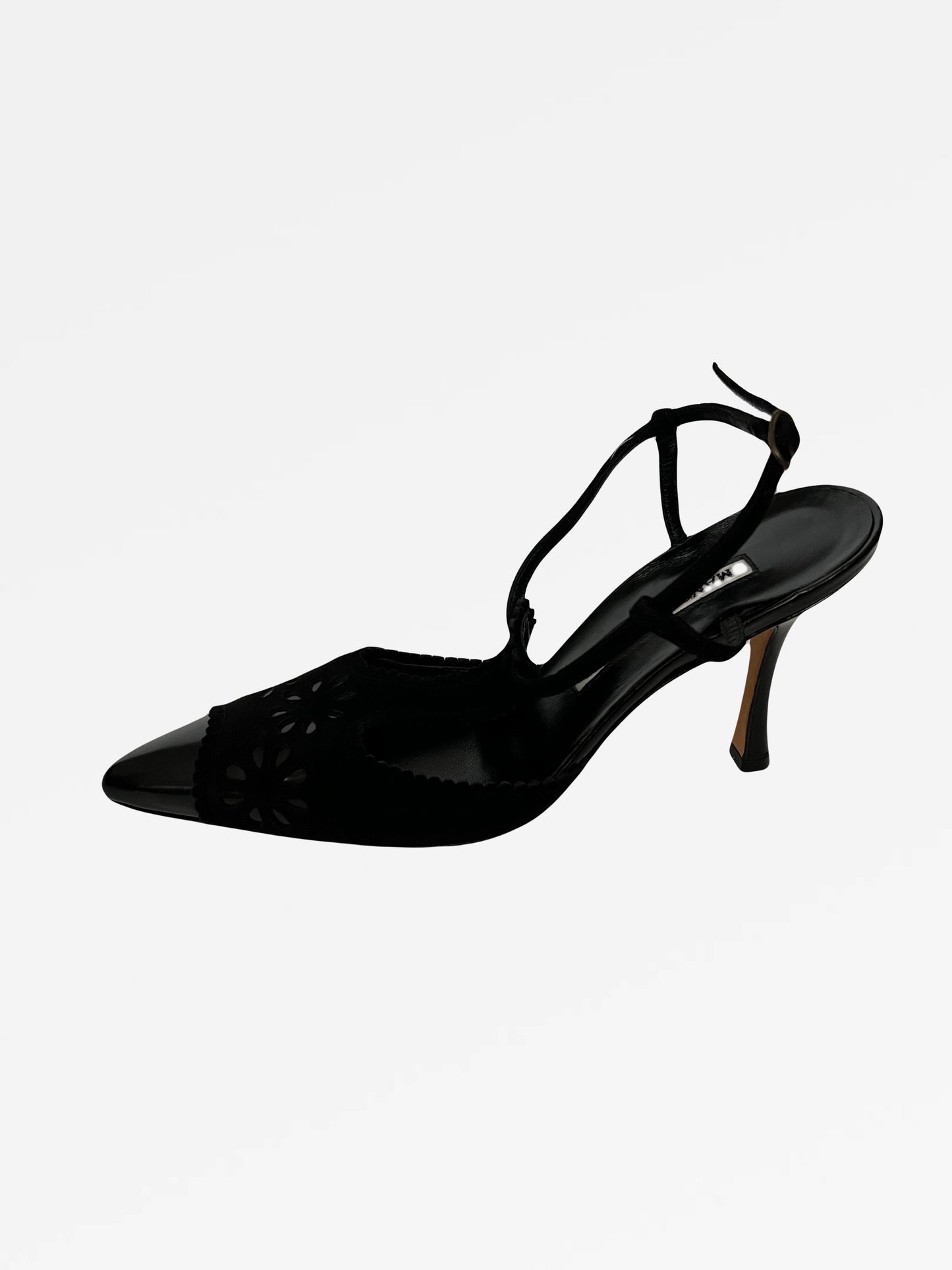 Manolo Blahnik Eyelet Pumps, IT 36.5