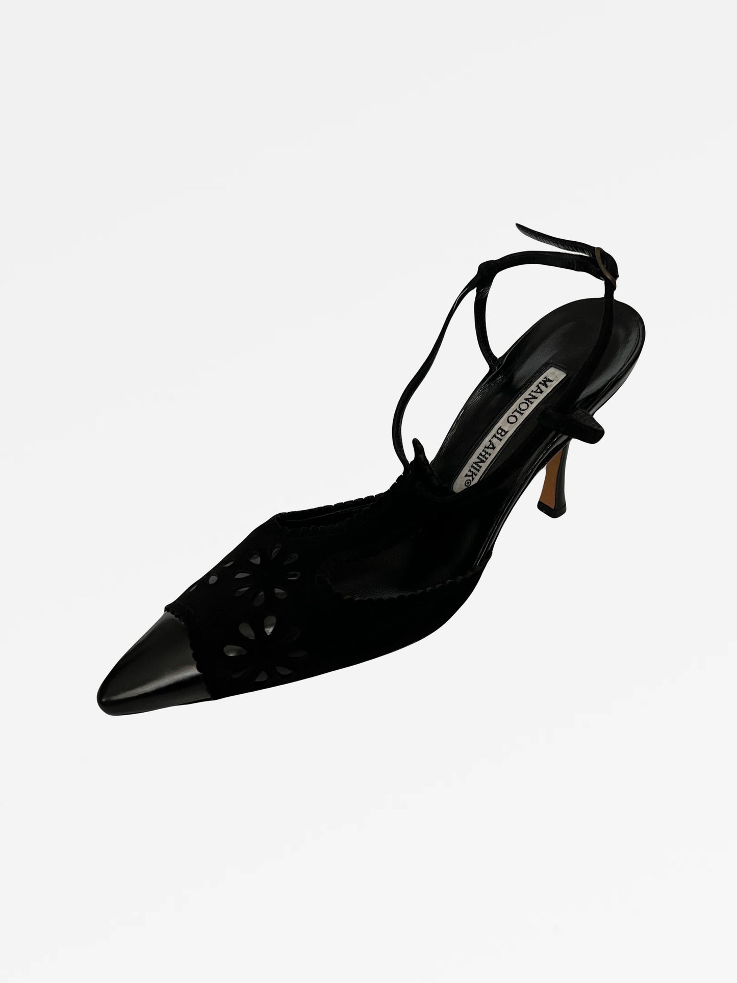 Manolo Blahnik Eyelet Pumps, IT 36.5