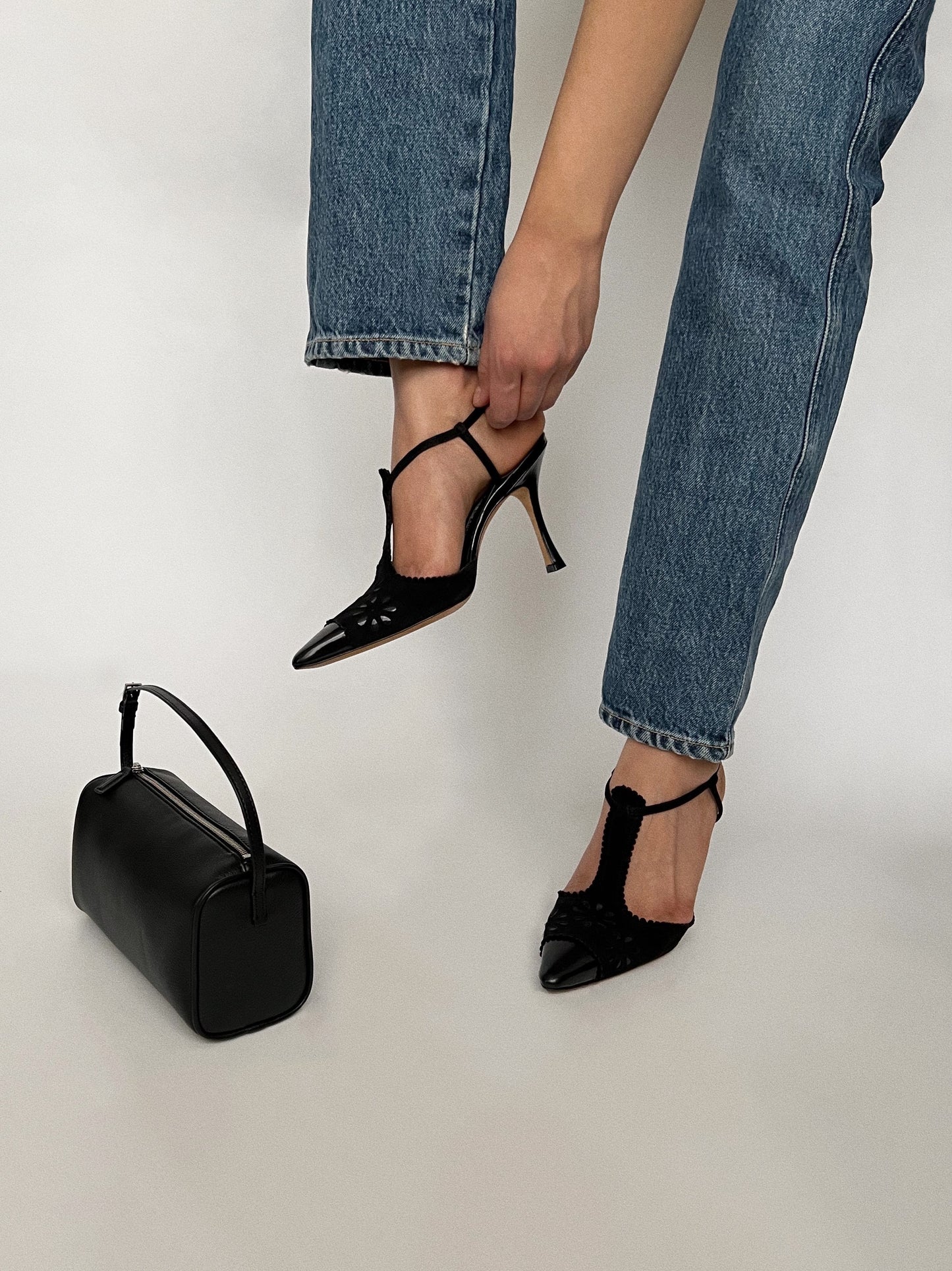 Manolo Blahnik Eyelet Pumps, IT 36.5