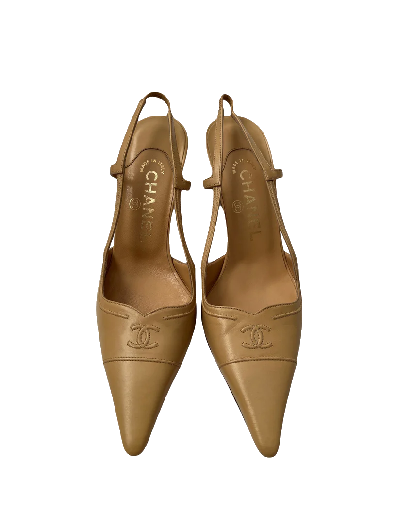 Chanel Slingback Heels, IT 36 – byrenn Chanel Slingback Heels, IT 36 – byrenn
