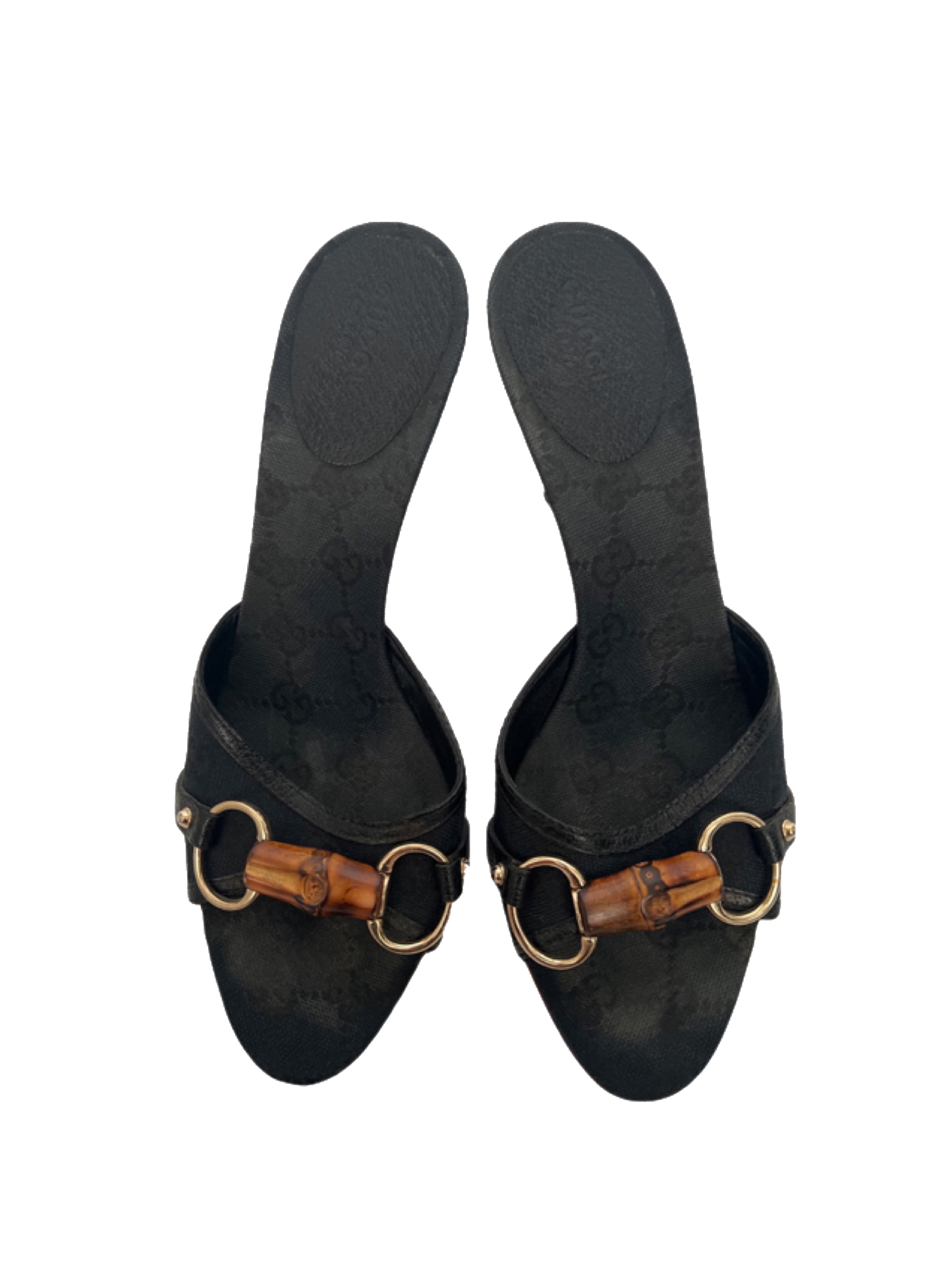 Gucci Canvas Slides, IT 37.5