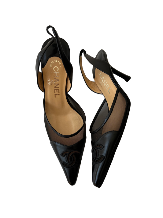 Chanel Slingback Heels, IT 36.5