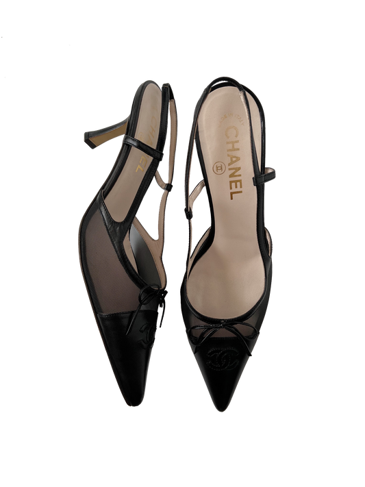 Chanel Slingback Heels, IT 39