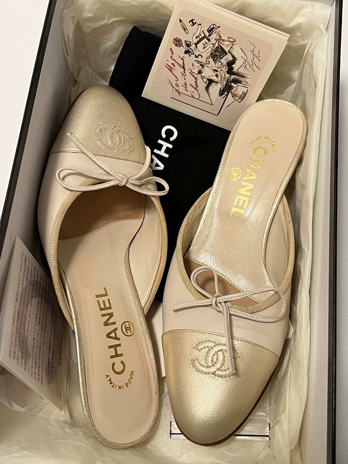 Chanel Ballet Mules, IT 36