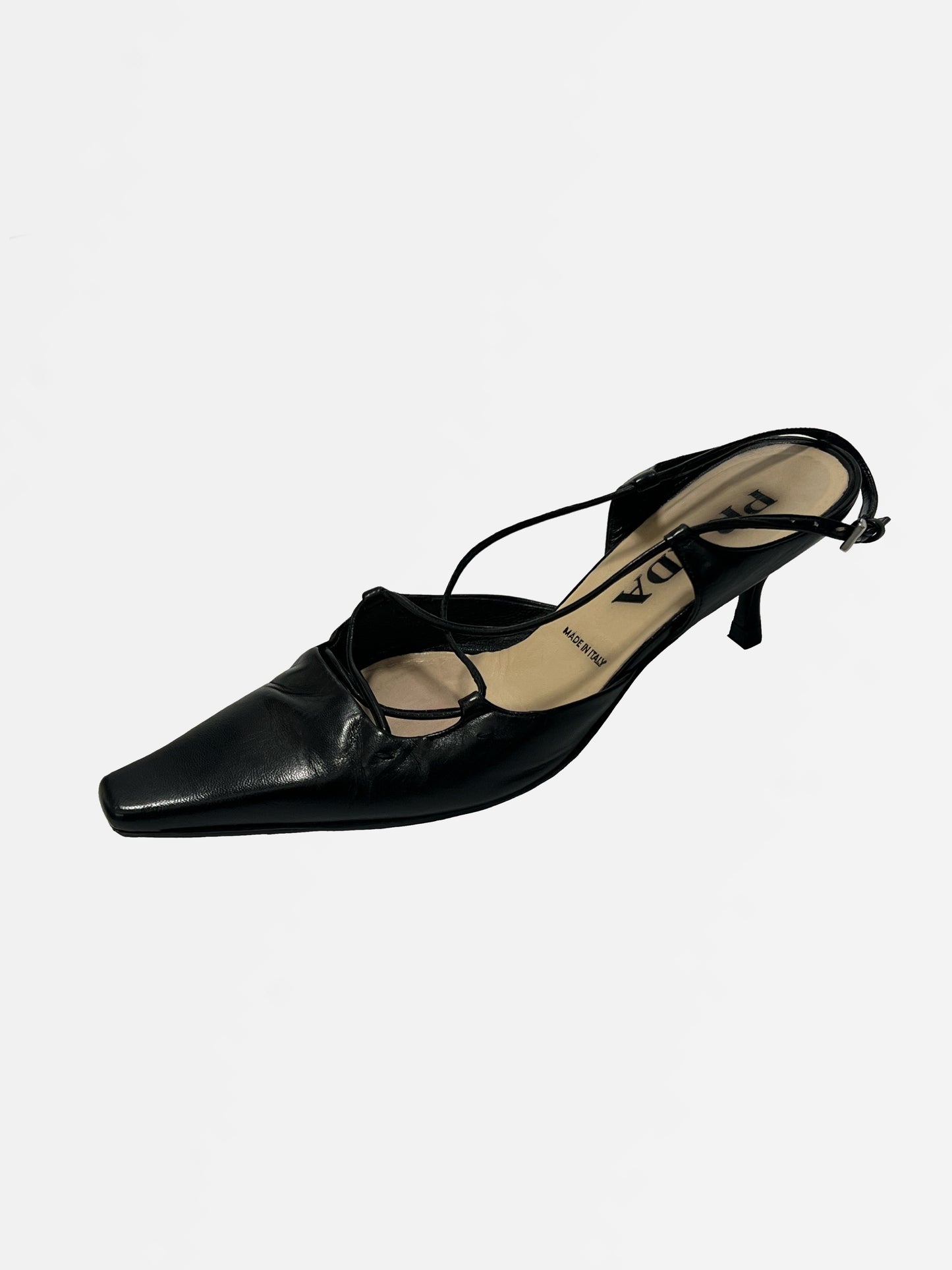 Prada Slingback Heels, IT 34.5, As Seen on CBK