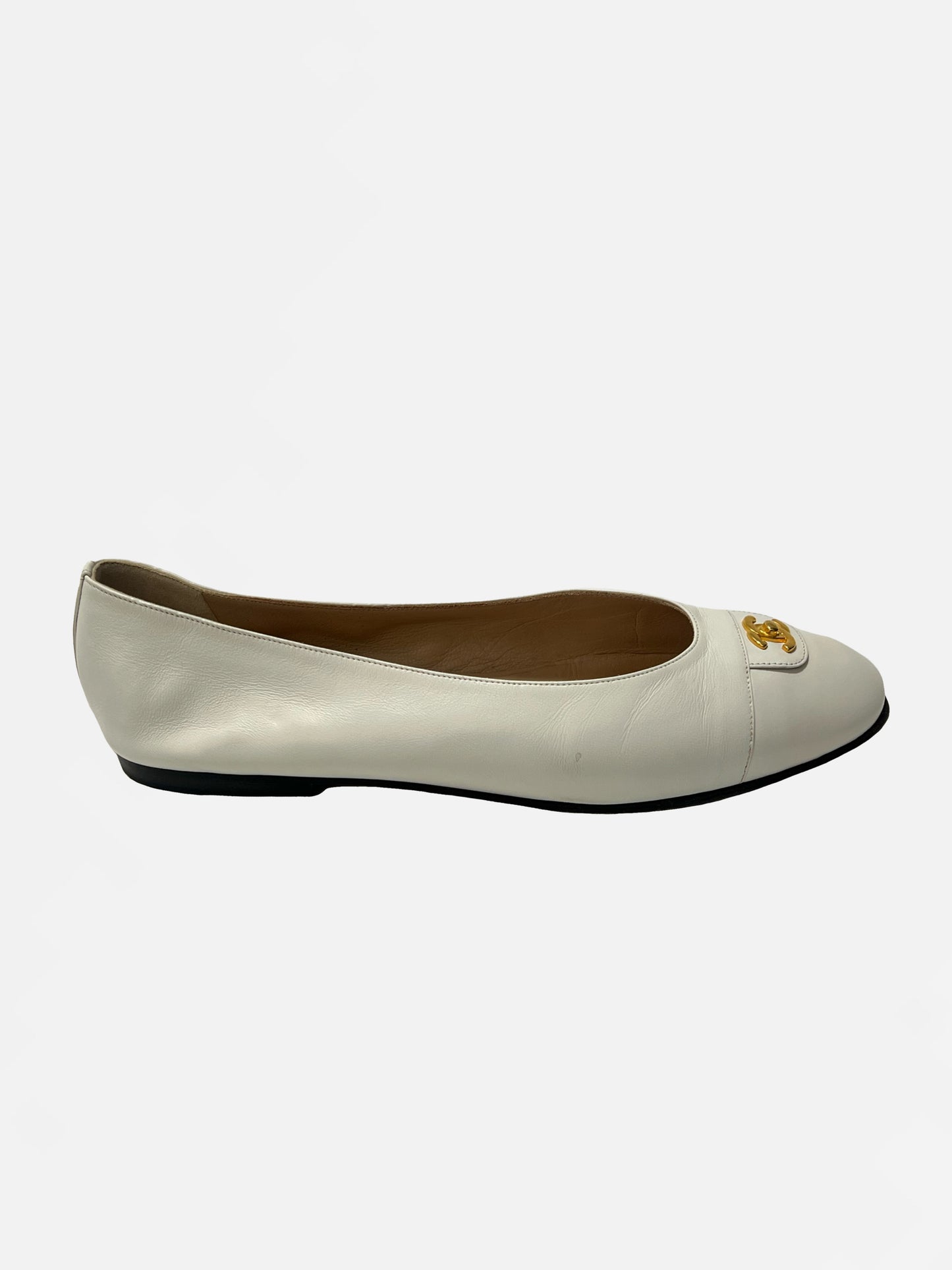 Rare Chanel Turnlock Ballet Flats, IT 41